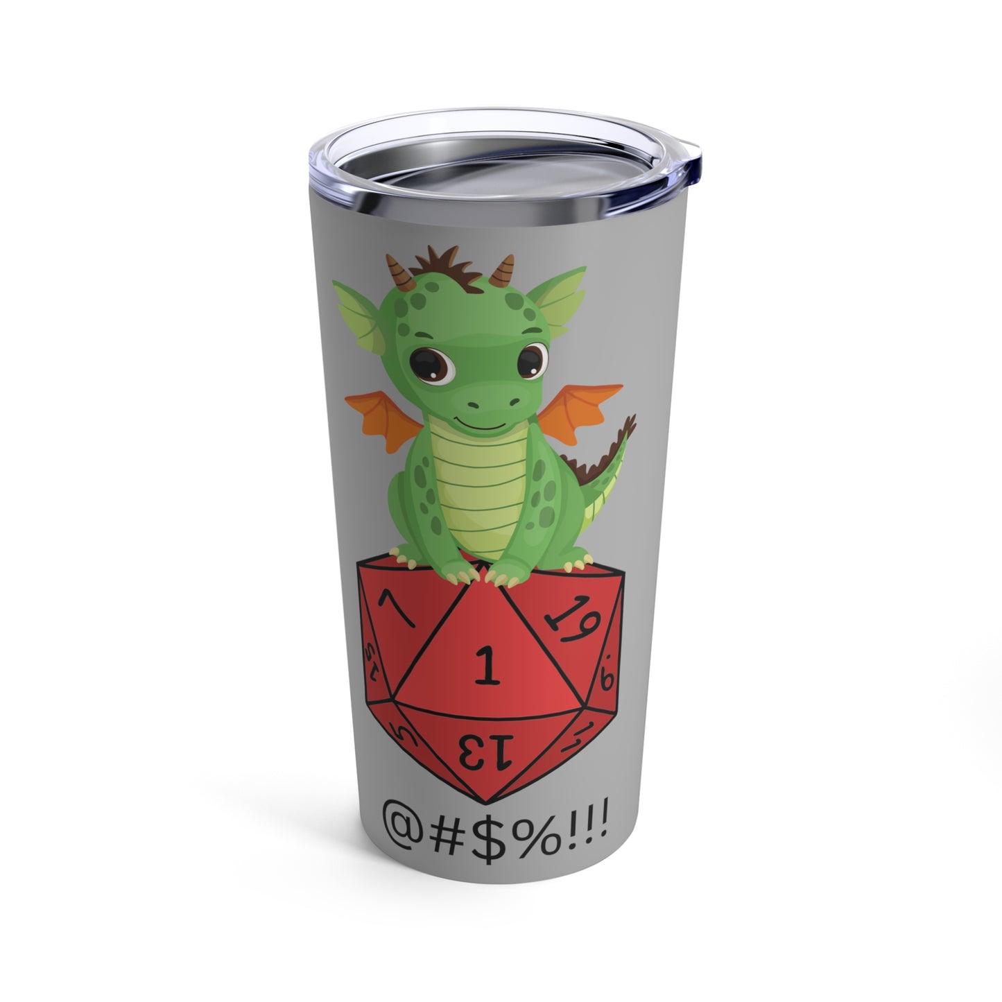 Funny DND dungeons and dragons d20 dice Tumbler 20oz