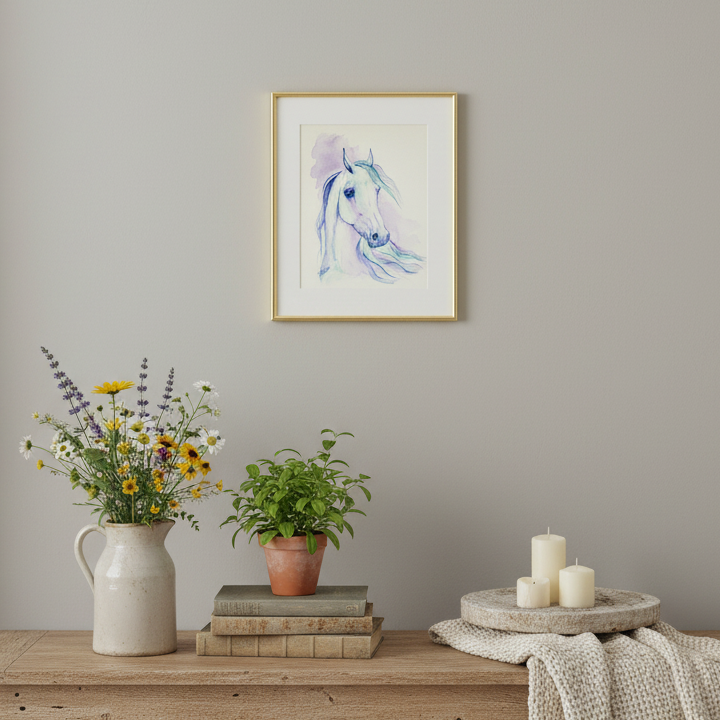 Horse Watercolor painting
