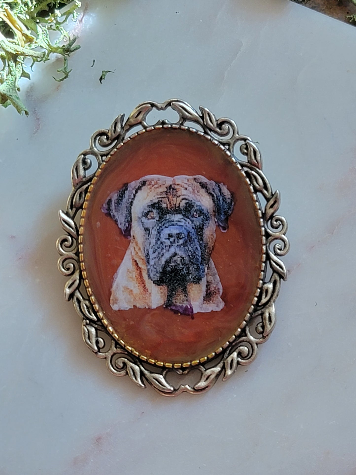 Bull mastiff Brooch