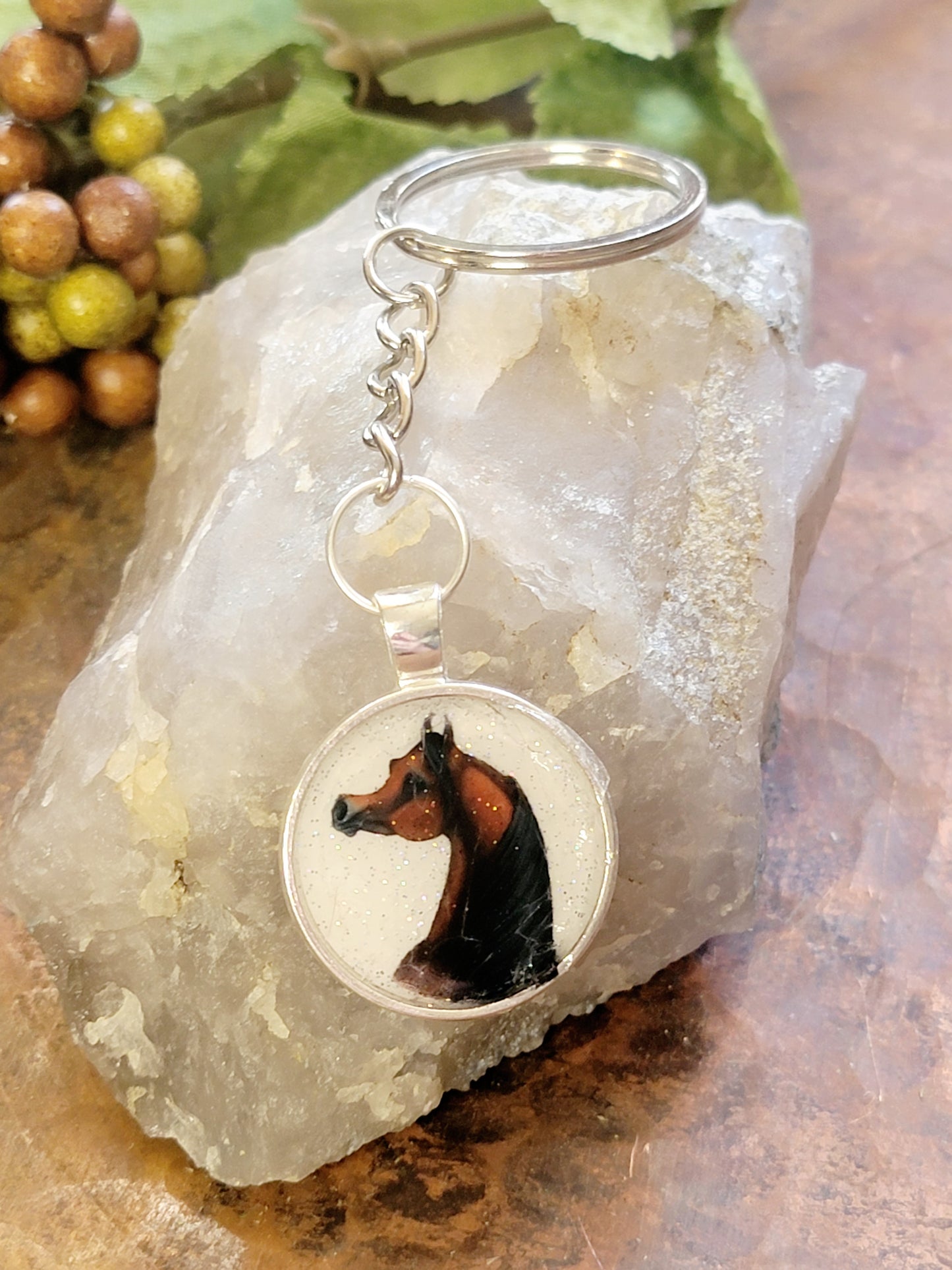 Horse key Chain Bay Arabian