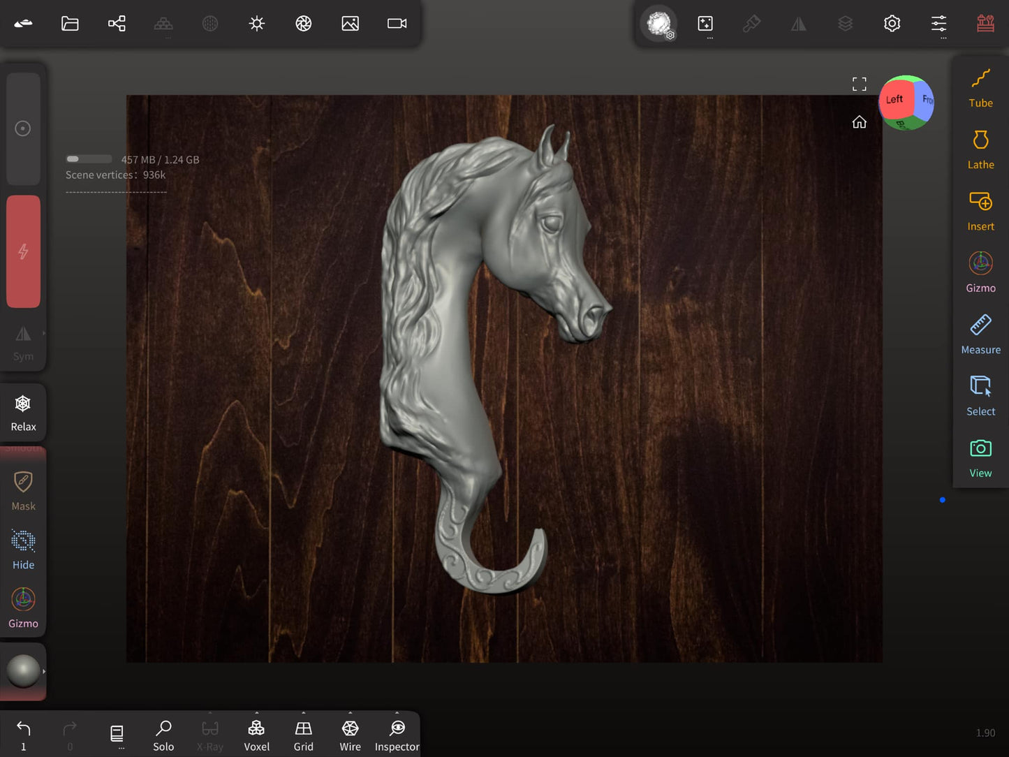 Digital File Arabian Horse Wall Hook Single HooK