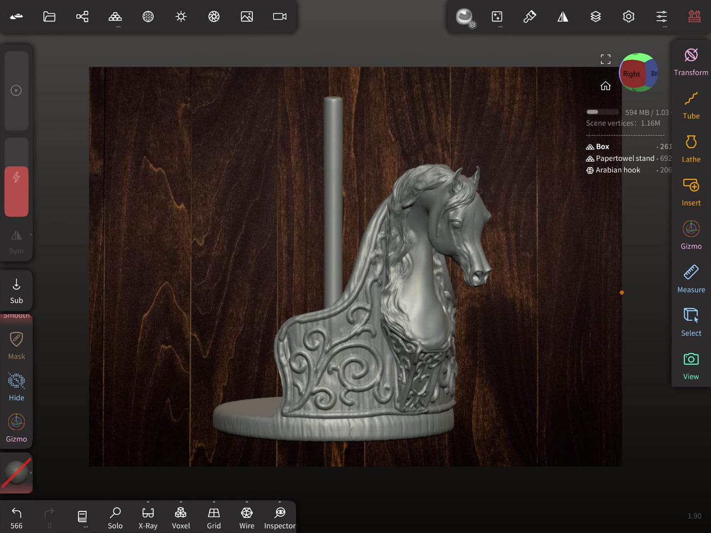 Digital File Arabian Horse Paper towel Holder