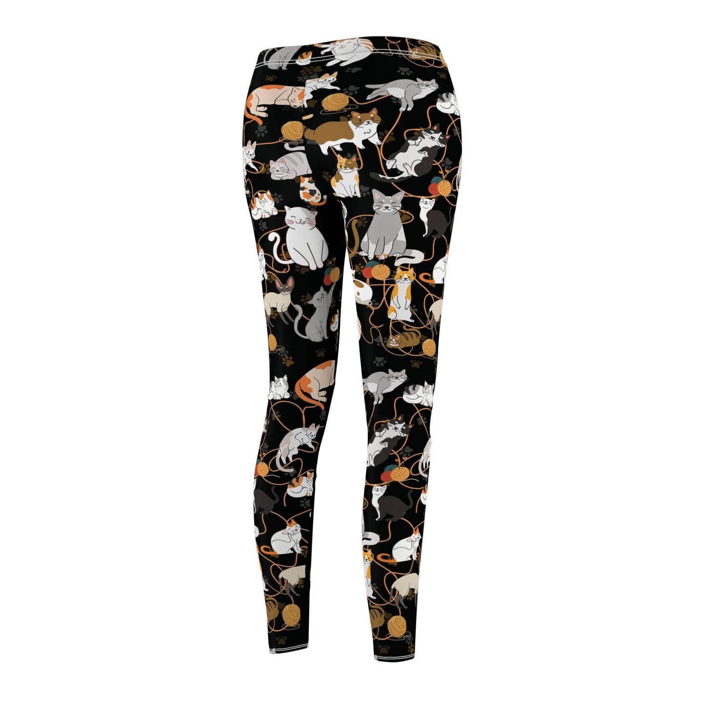 Cute cat leggings Pilates yoga pants athletic clothing gym pants work out clothing stretchy pants cat fashion crazy cat lady apparel