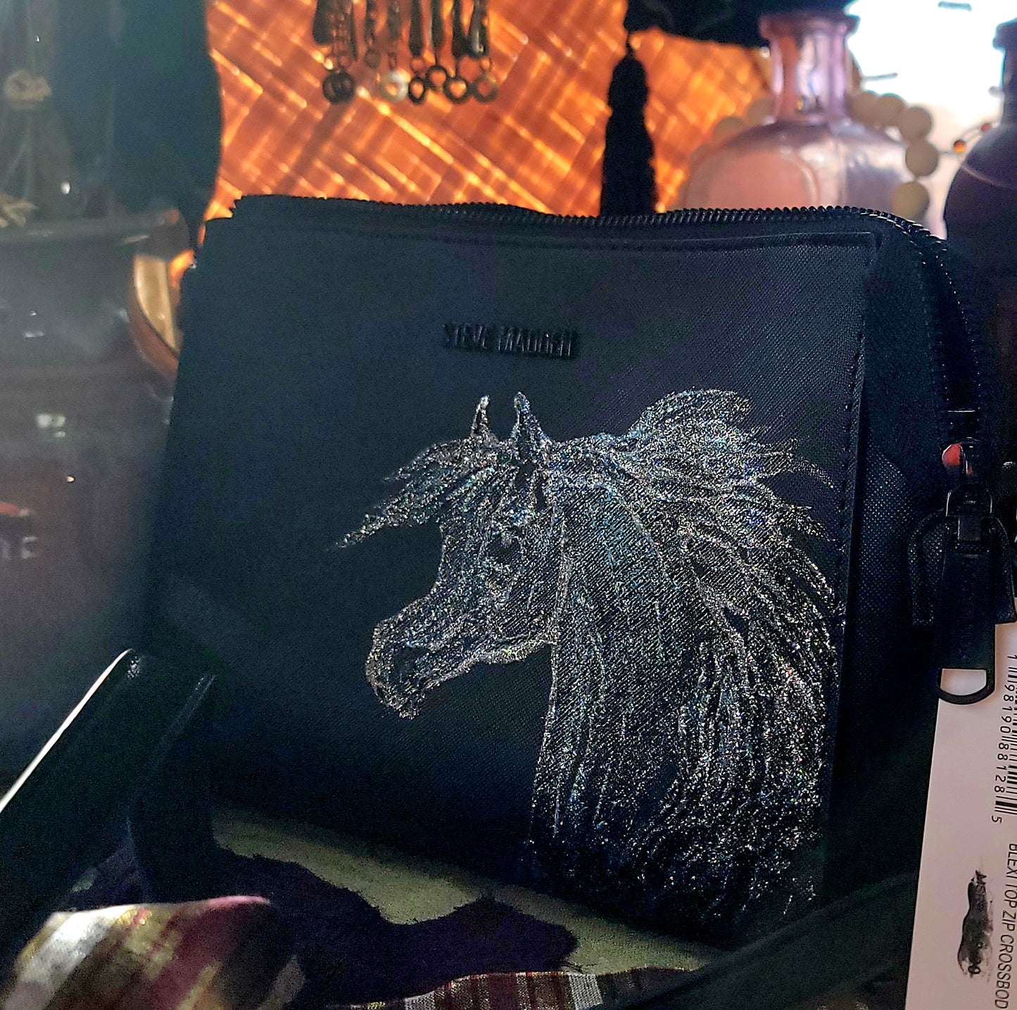 STEVE MADDEN Hand Painted Arabian Horse Hand Bag