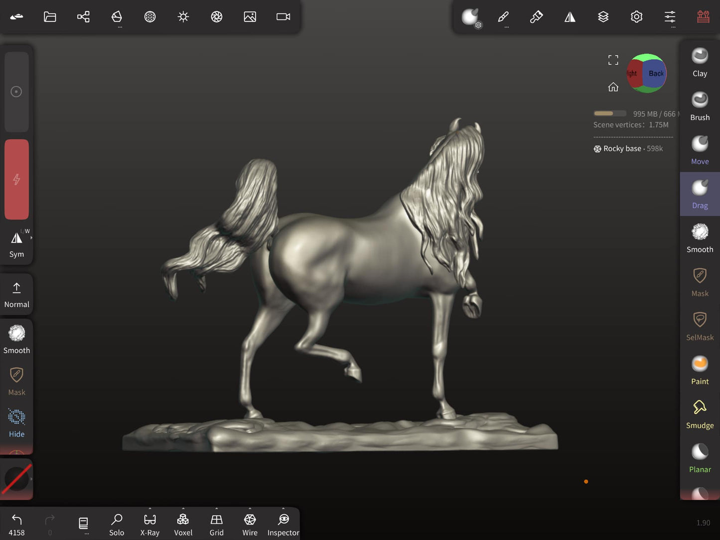 TARIQ Arabian Stallion Model Horse STL