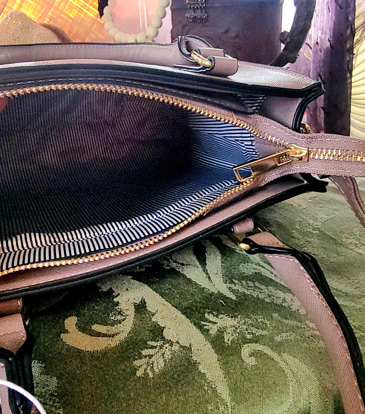 Dusty Pink Arabian Horse hand painted hand bag