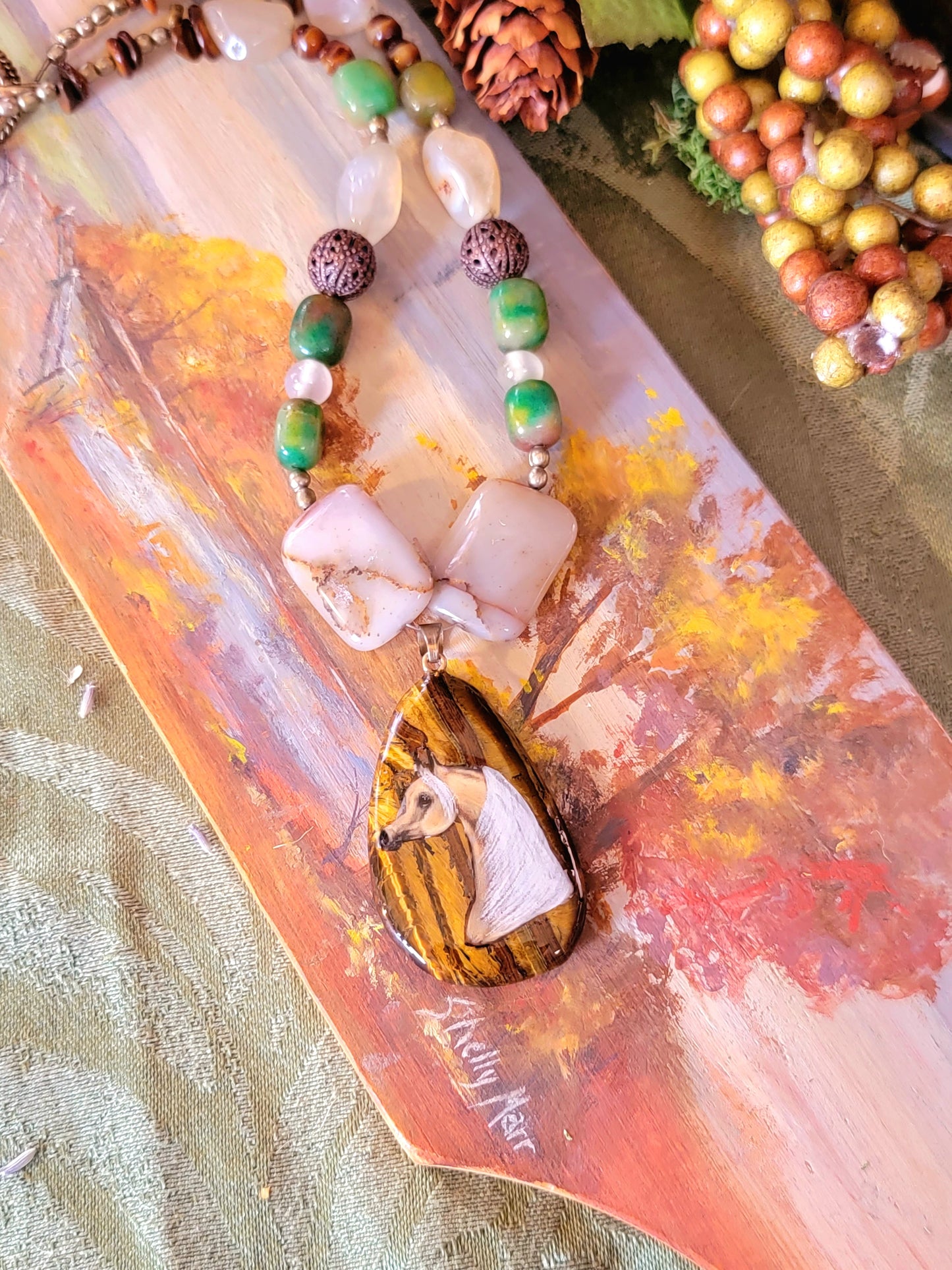 Palomino Arabian Tigers Eye necklace