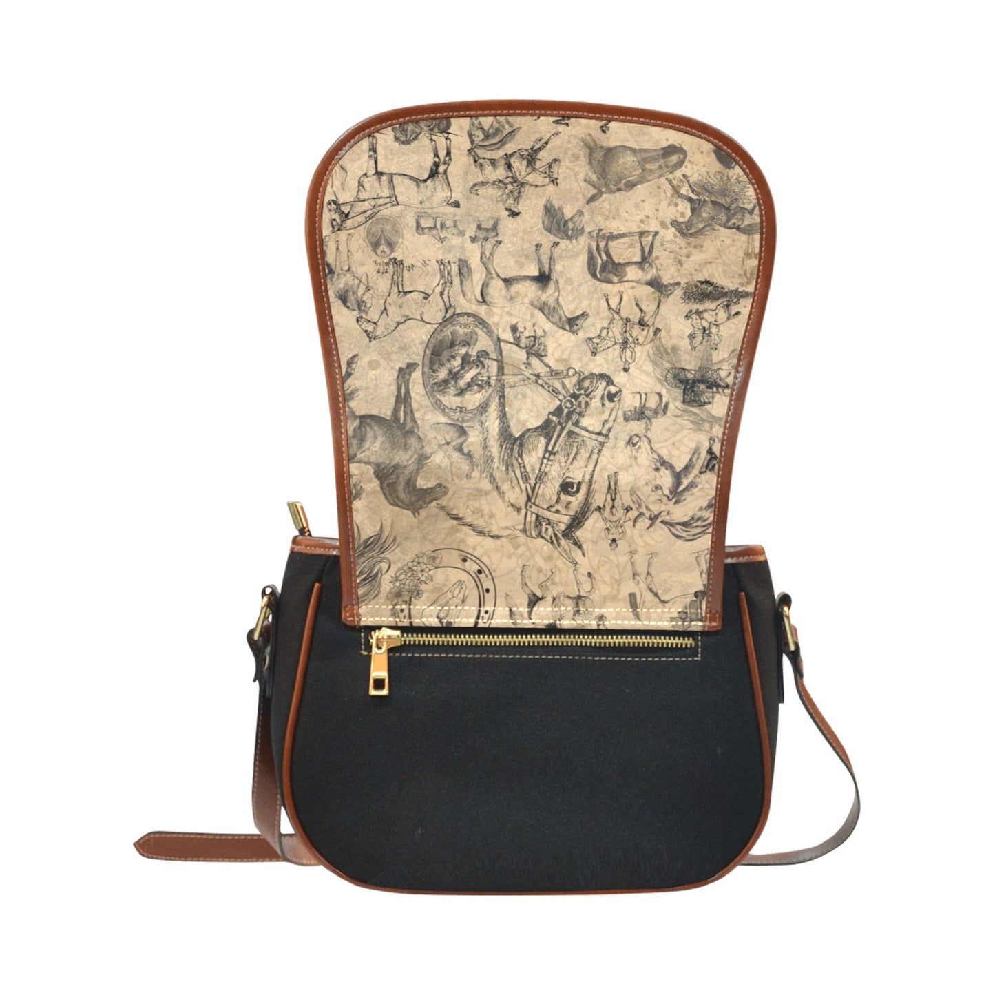 Vintage horse Saddle Bag Cross Body Shoulder Bag Horse purse