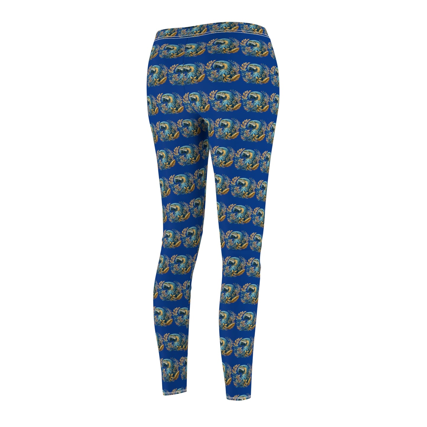 Blue and Gold Macaw Parrot Leggings Yoga pants