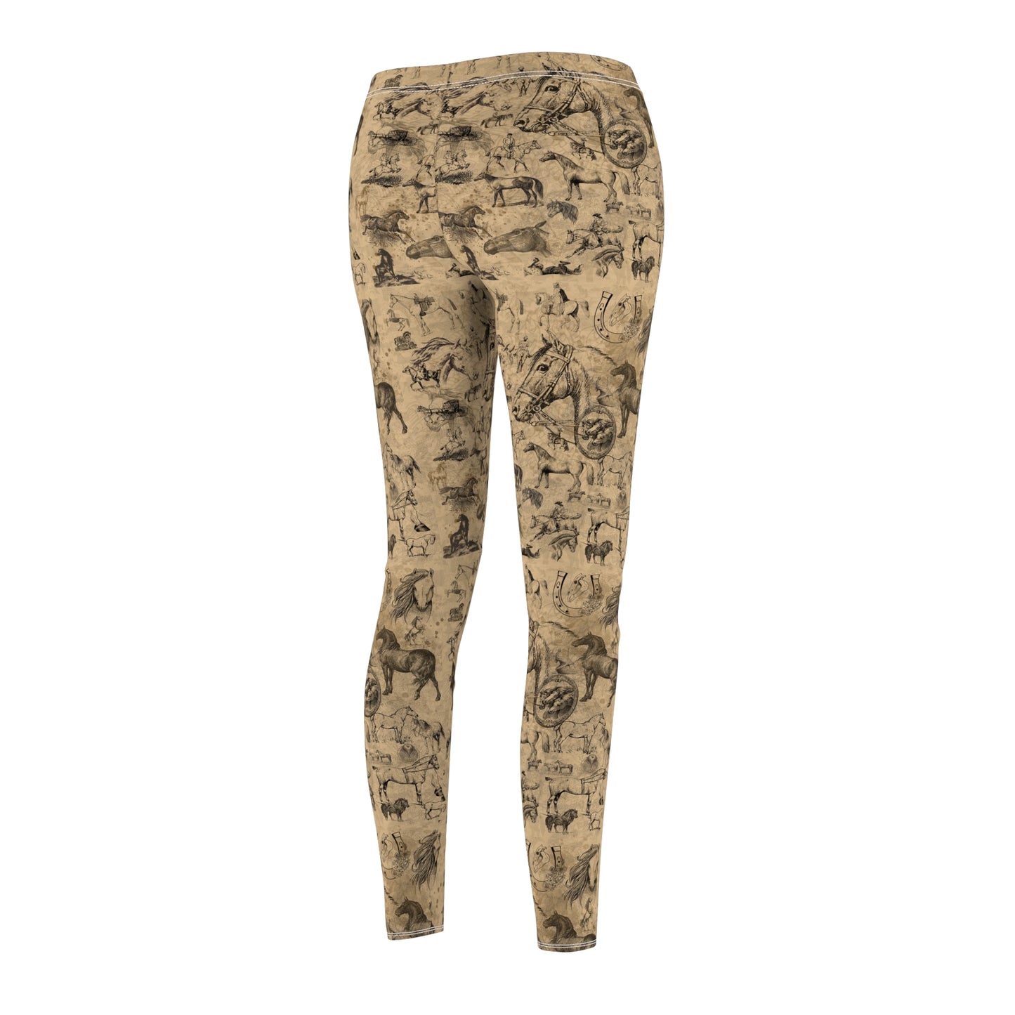 Vintage Horse Ephemera Leggings