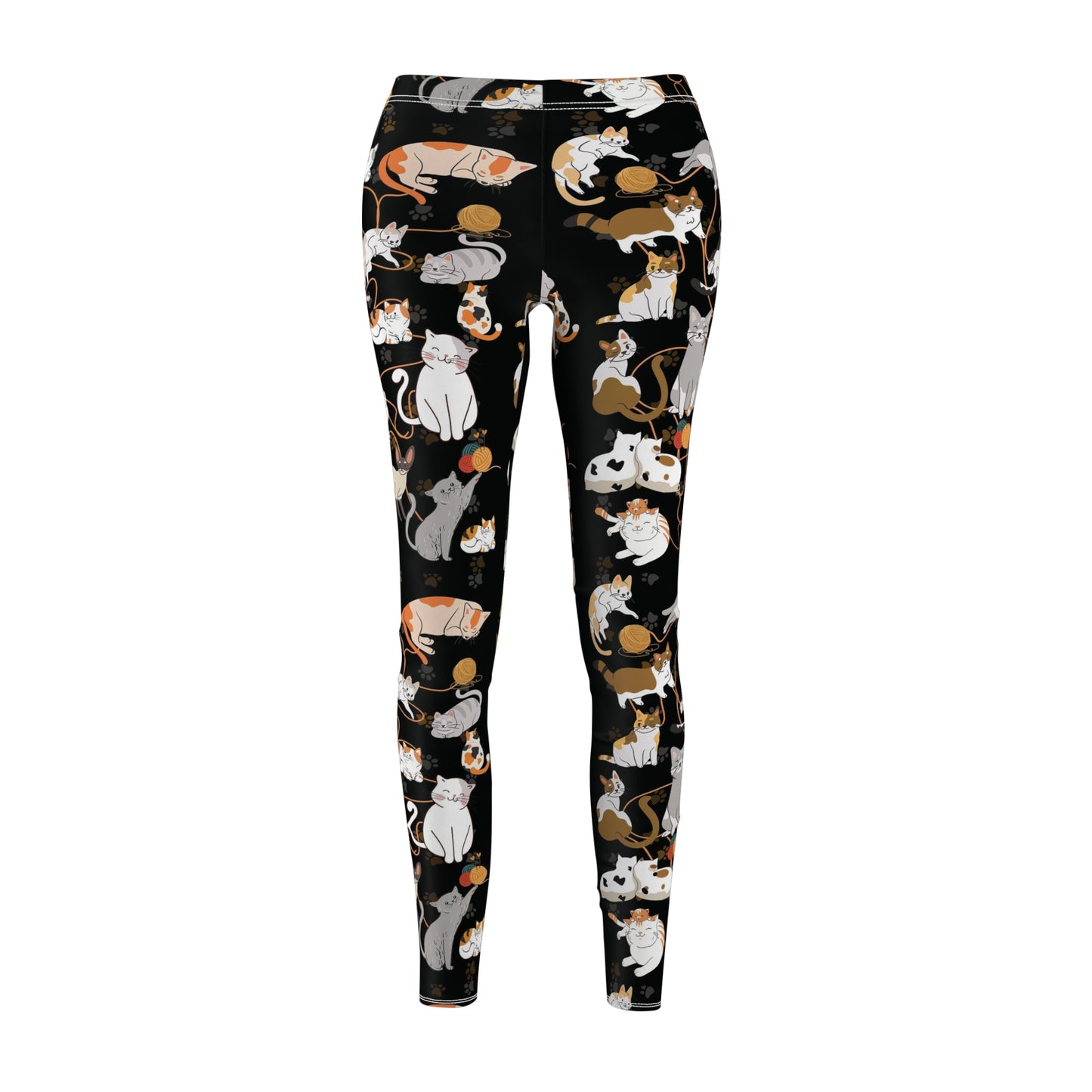 Cute cat leggings Pilates yoga pants athletic clothing gym pants work out clothing stretchy pants cat fashion crazy cat lady apparel