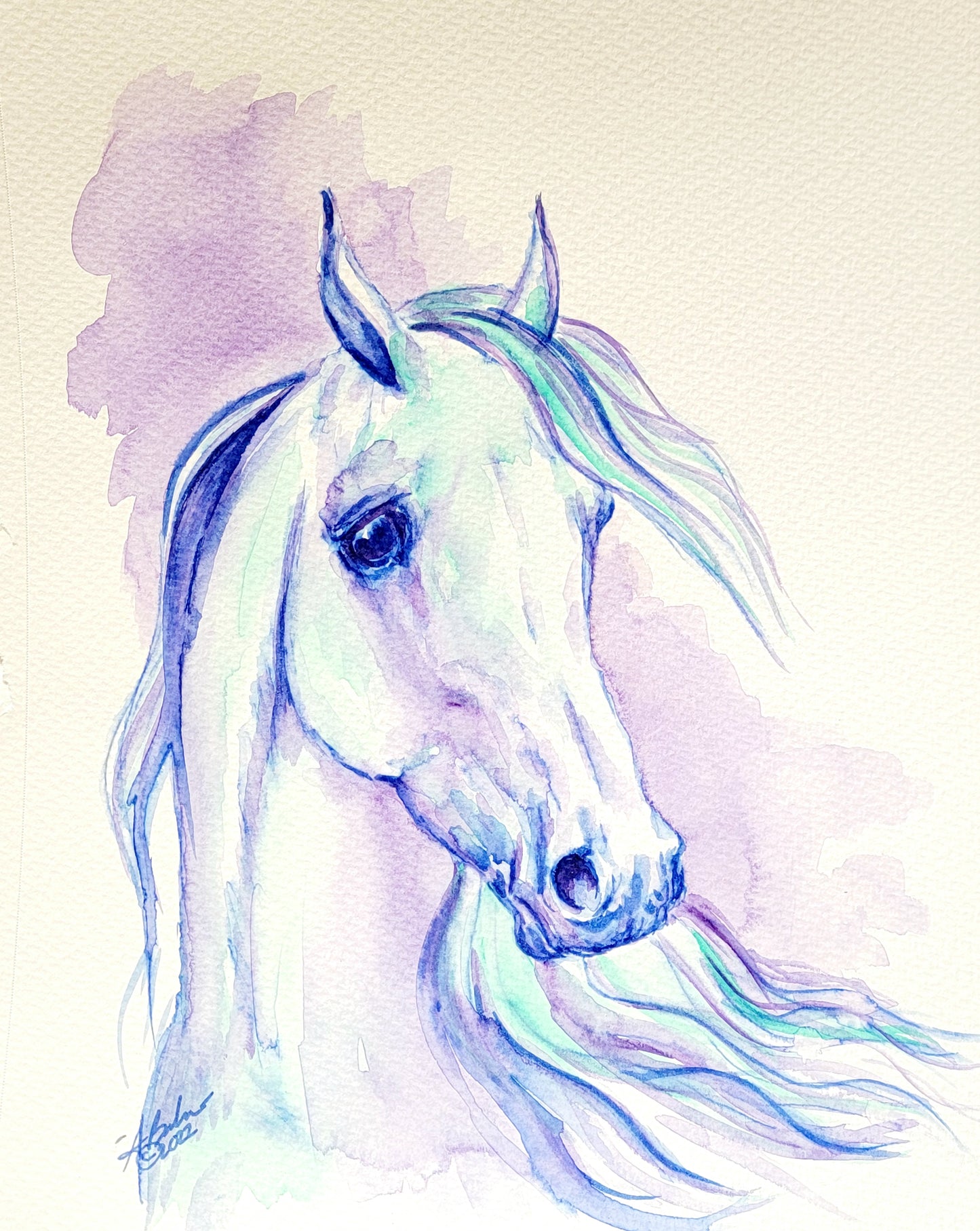 Horse Watercolor painting