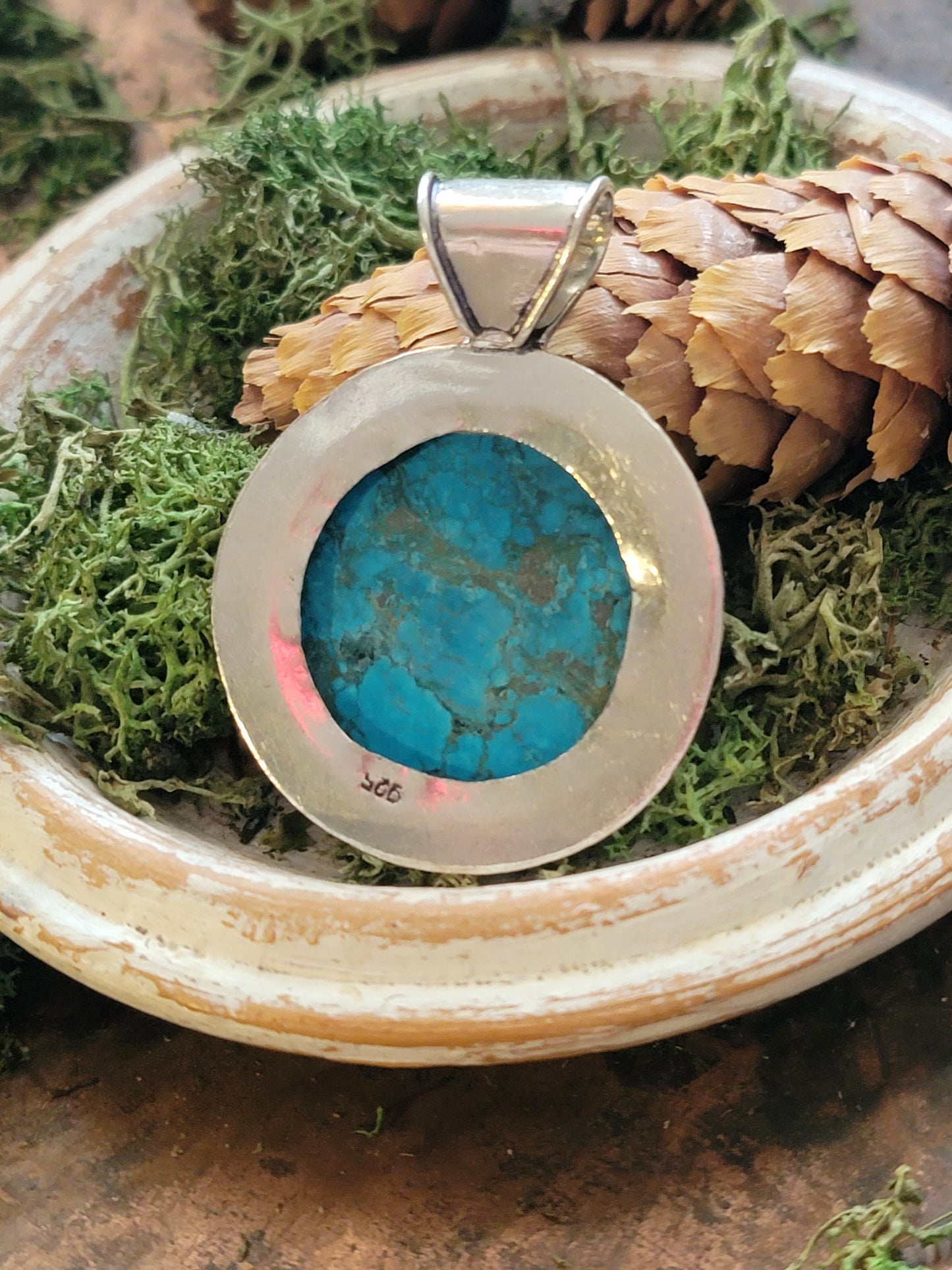 Classic Turquoise Arabian Horse pendant