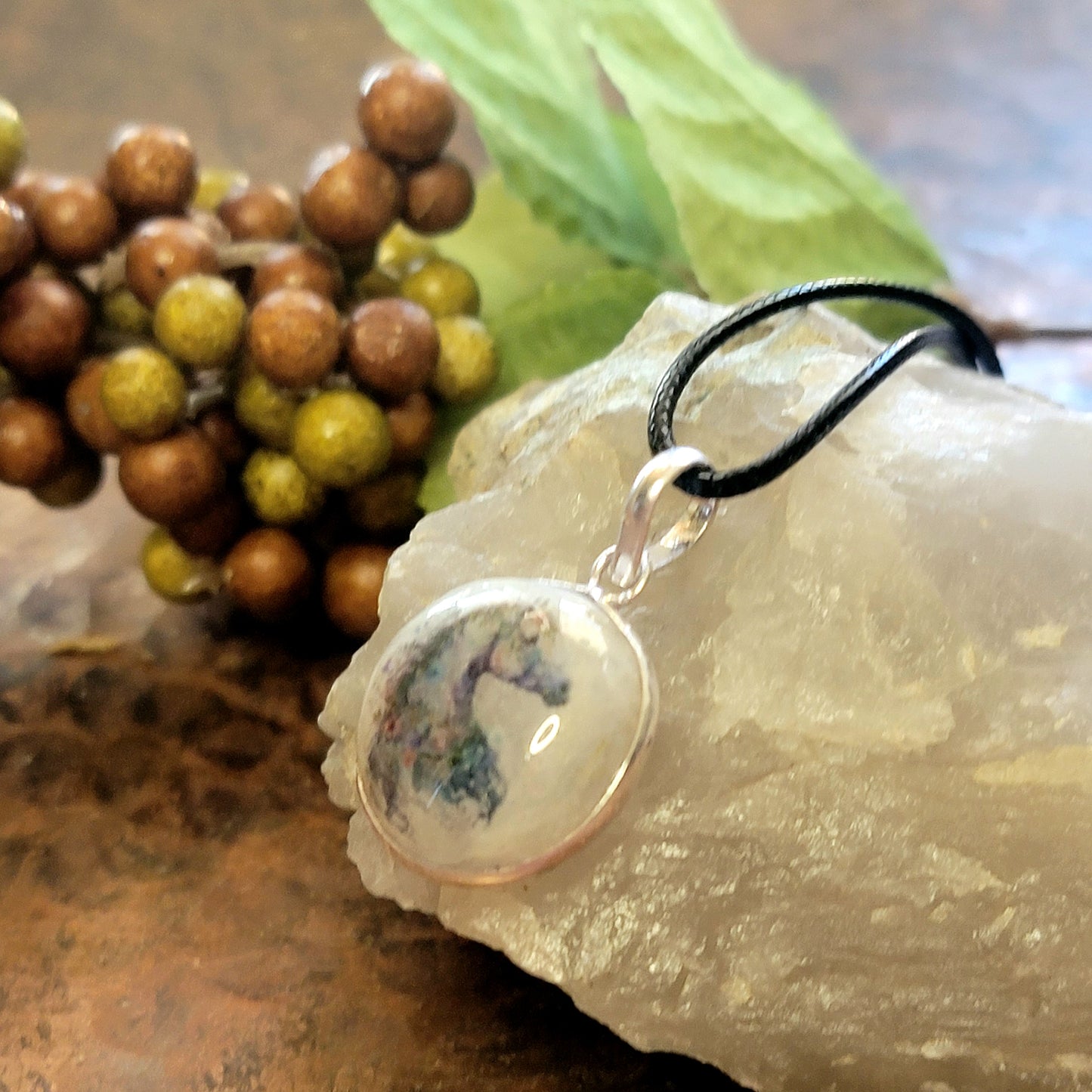 Arabian Horse Moonstone pendant Necklace