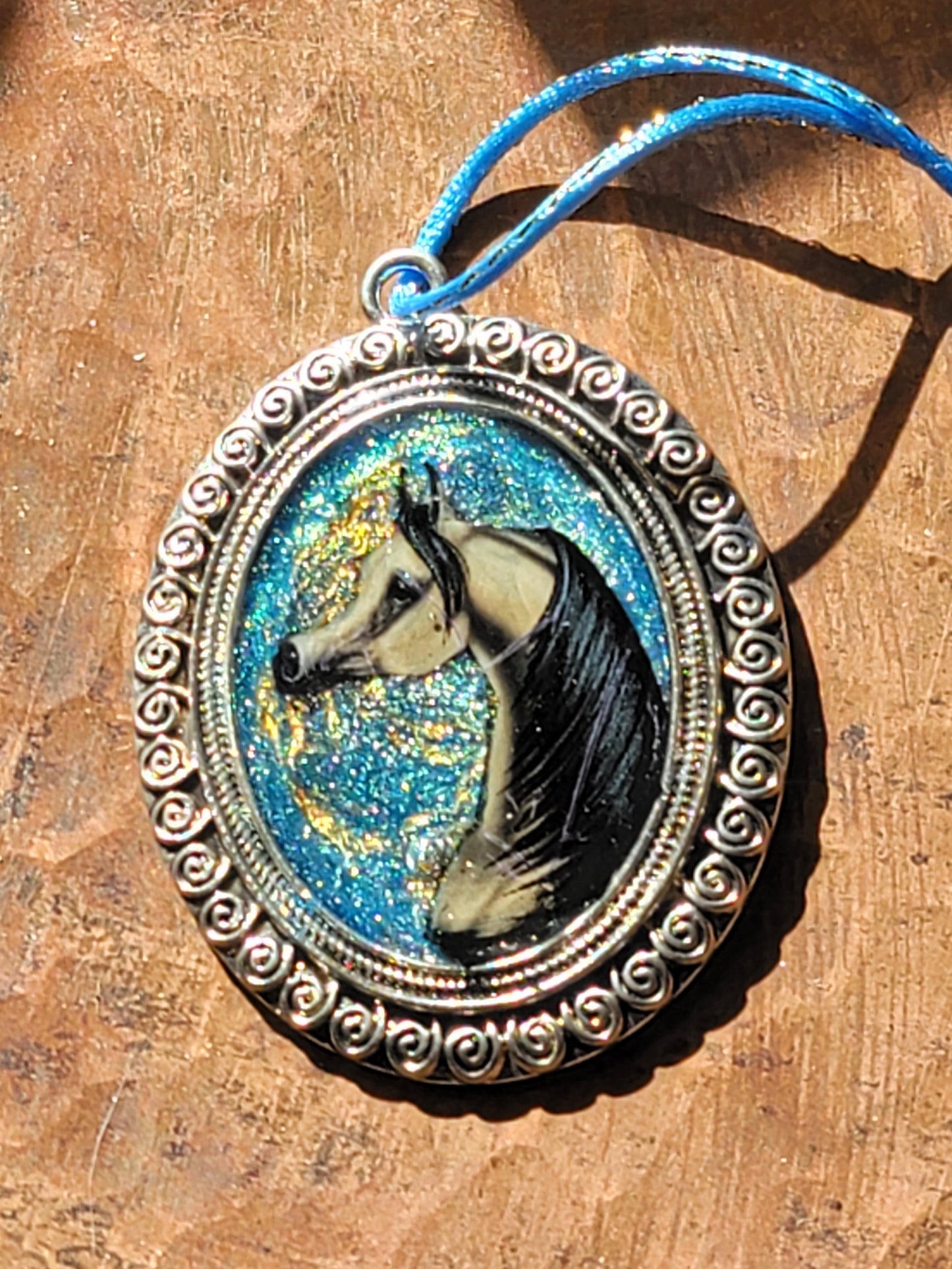 Buckskin Arabian Horse Pendant Holiday ornament