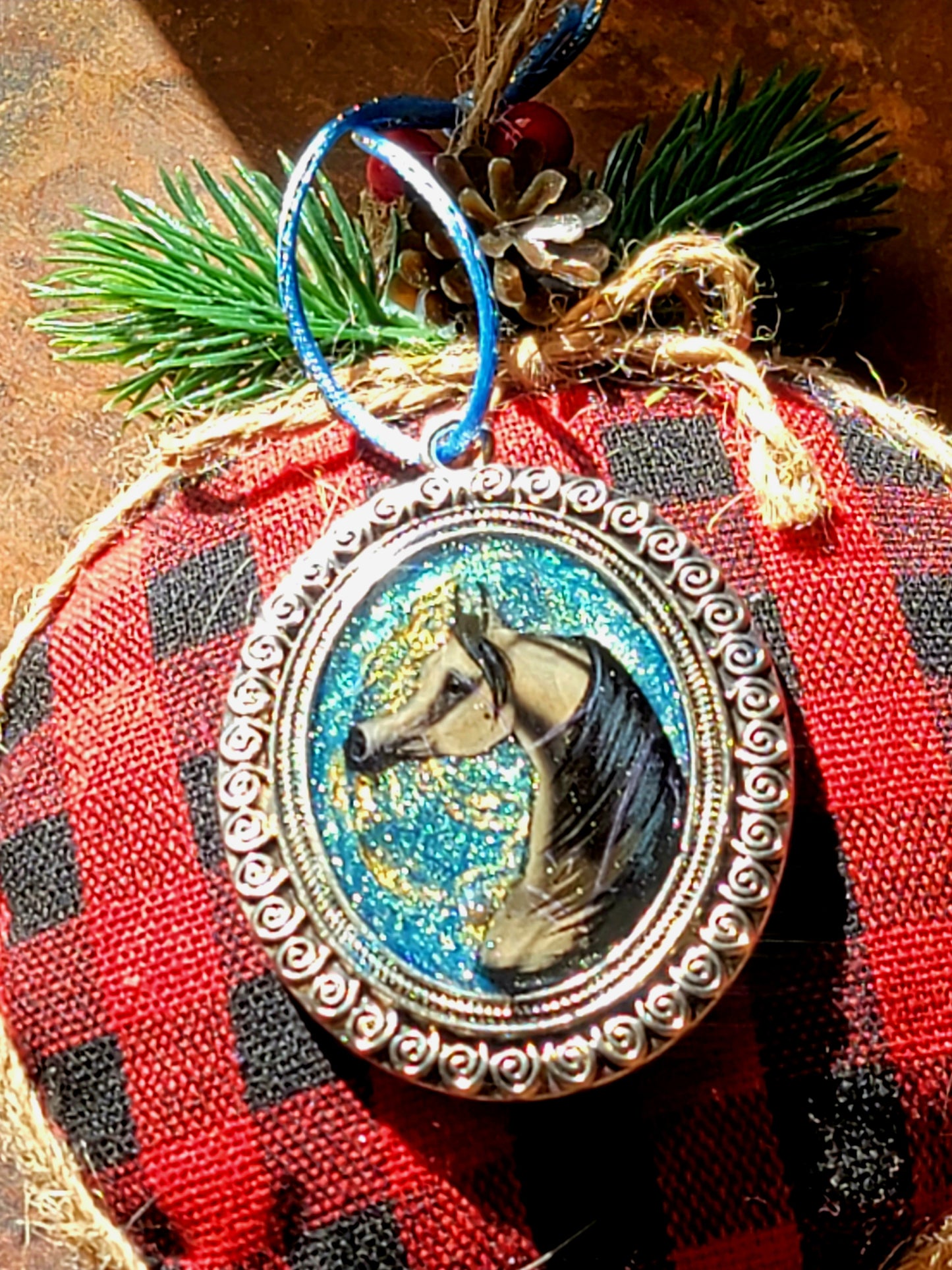 Buckskin Arabian Horse Pendant Holiday ornament