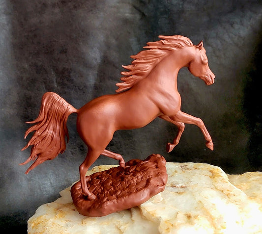 Patanjali Arabian Stallion Sculpture Artist Resin Model Horse Unpainted