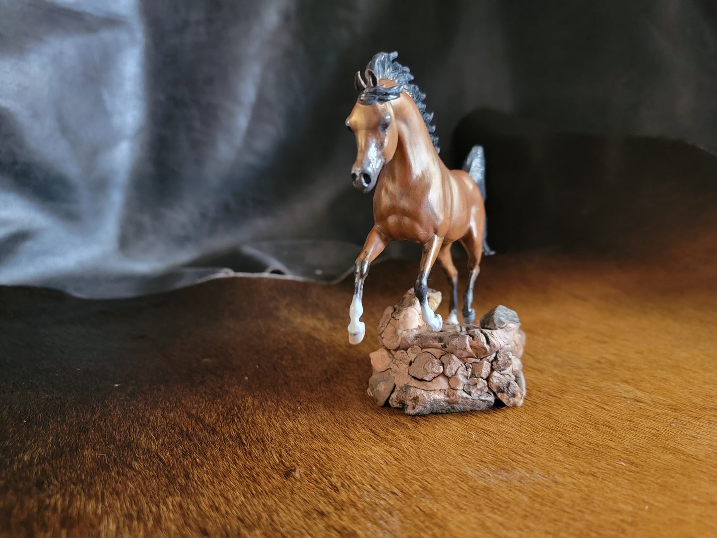 Patanjali Arabian Stallion Sculpture Artist Resin Model Horse