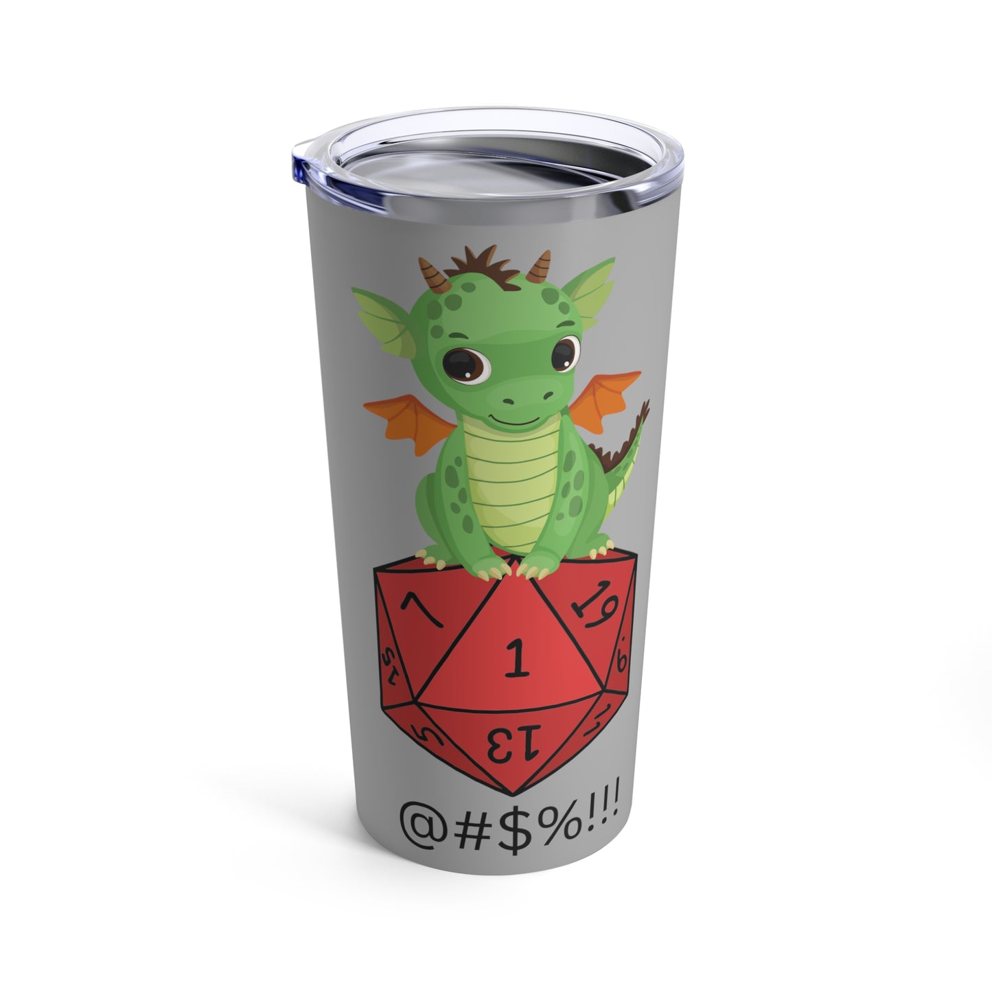 Funny DND dungeons and dragons d20 dice Tumbler 20oz