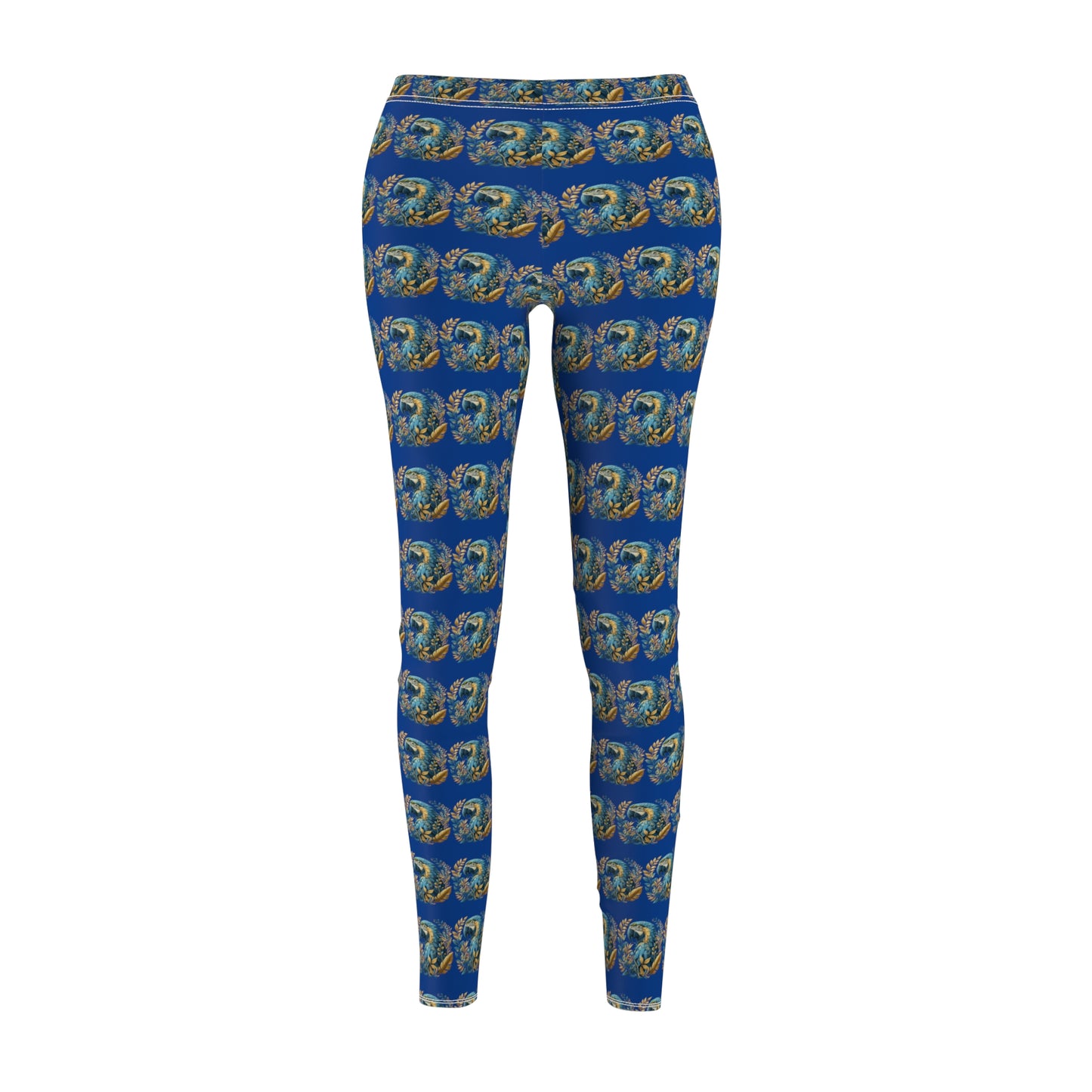 Blue and Gold Macaw Parrot Leggings Yoga pants