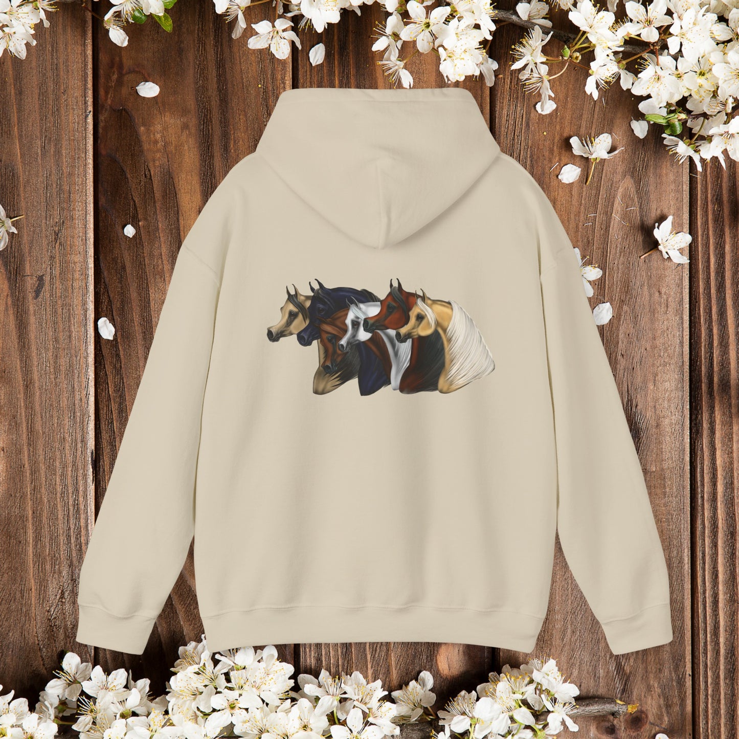 Arabian Horse Hoodie sweater sweatshirt horse shirt top gift for horse owner lover palomino buckskin horses equestrian barn shirt