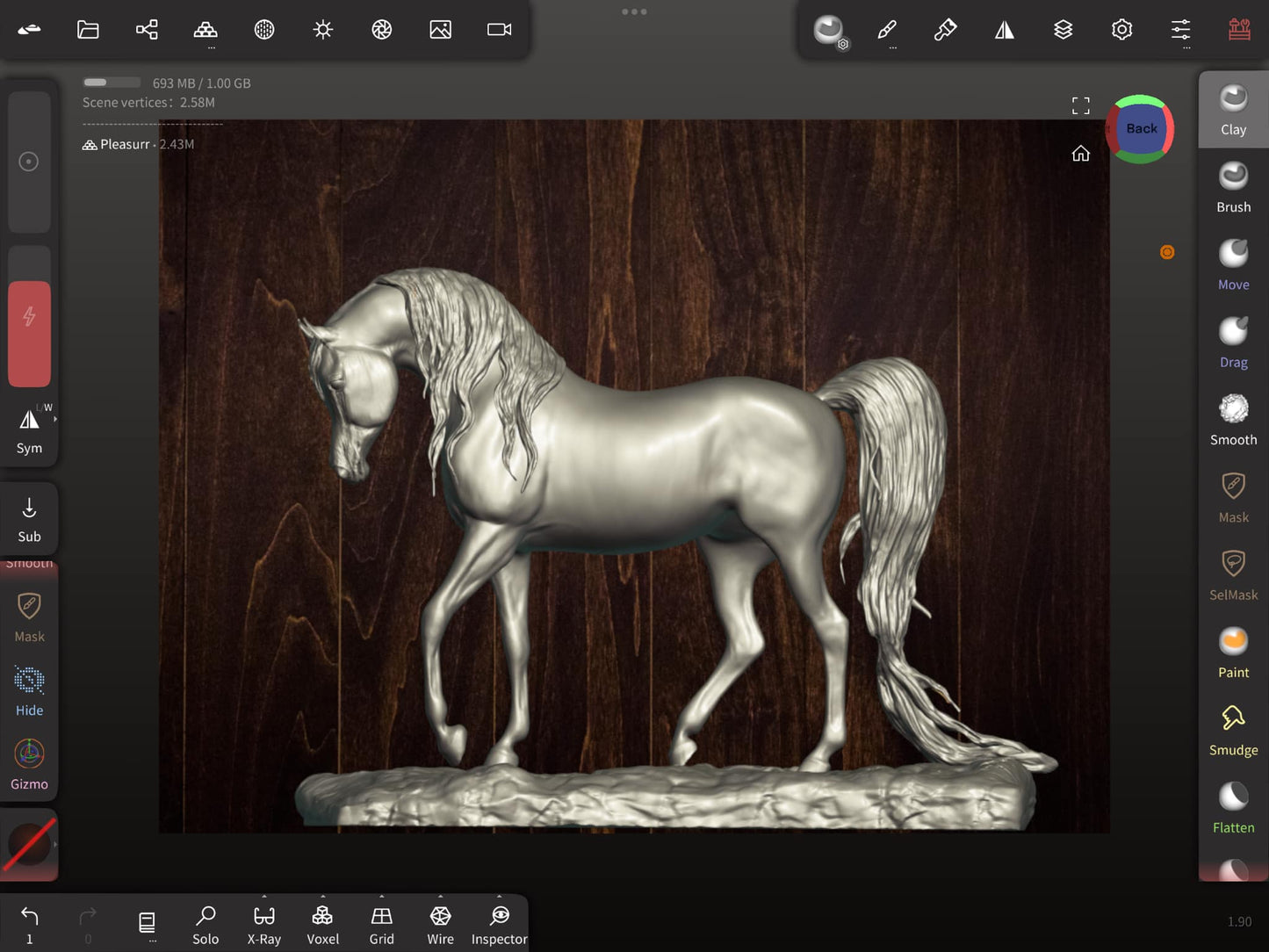 Custom Painted Arabian Western Pleasure sculpture