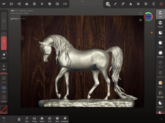 Arabian Horse Western Pleasure sculpture unpainted