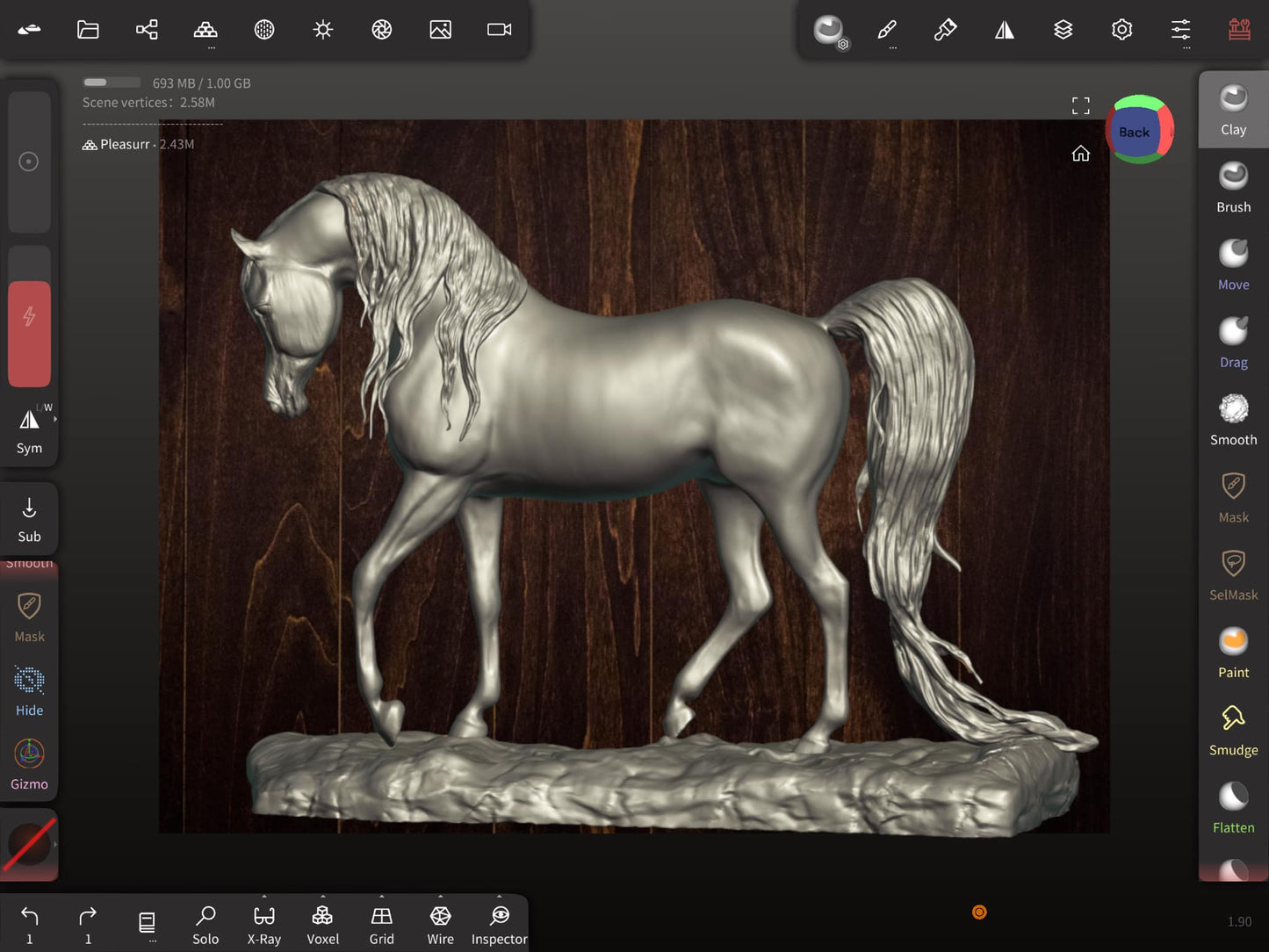 Custom Painted Arabian Western Pleasure sculpture