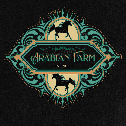 Ornate Arabian Horse Farm Logo