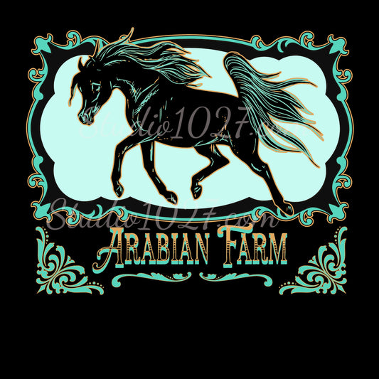 Fancy Arabian Horse Farm Logo