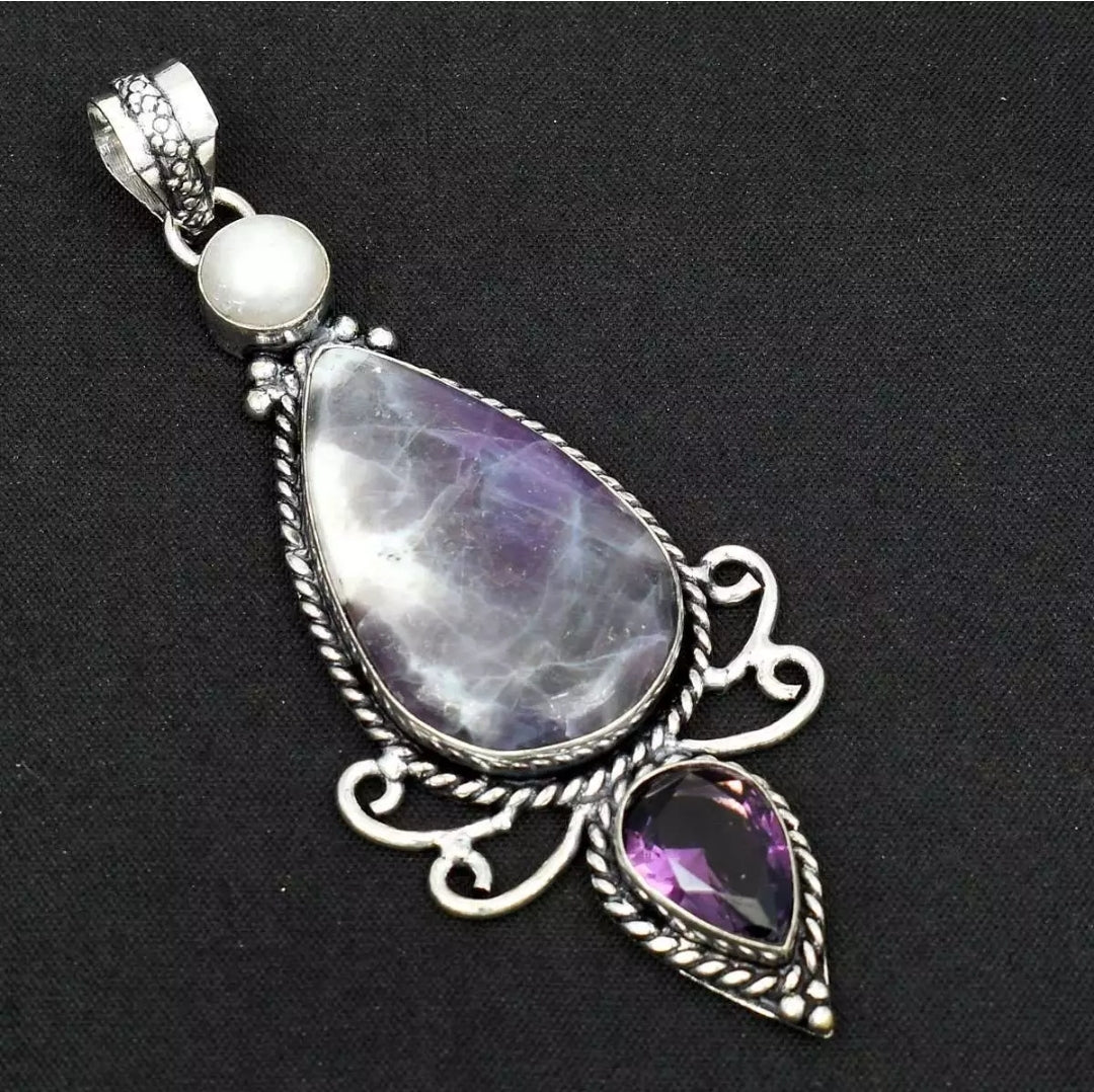 Photo on sterling silver gemstone jewelry