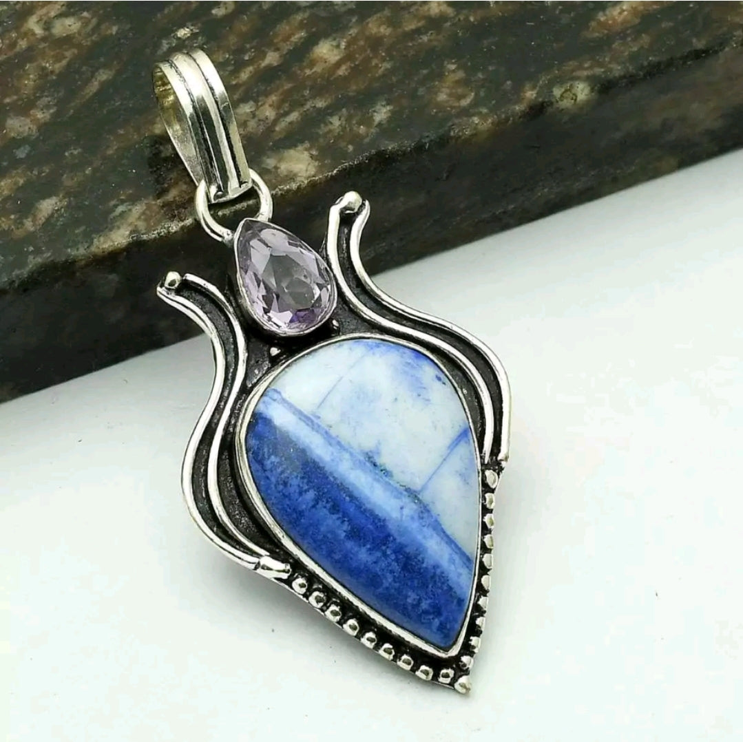 Photo on sterling silver gemstone jewelry