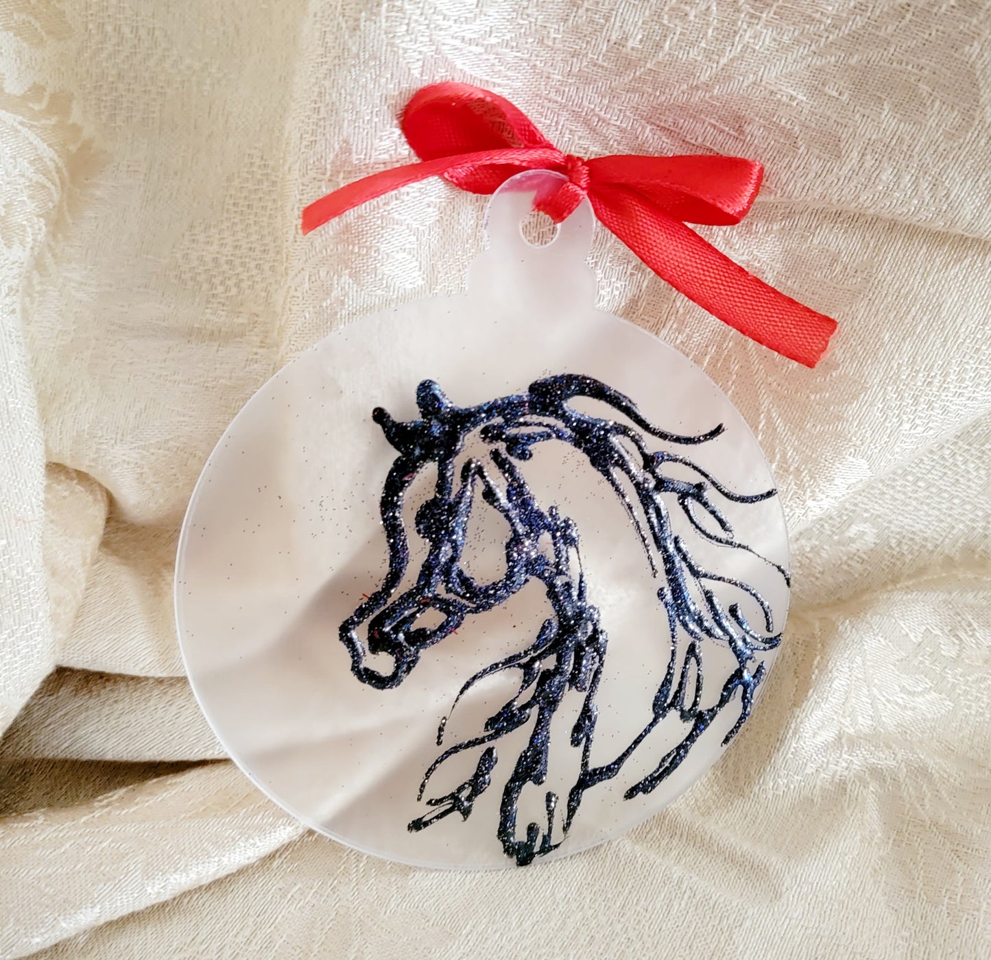 Hand painted Arabian Horse ornaments