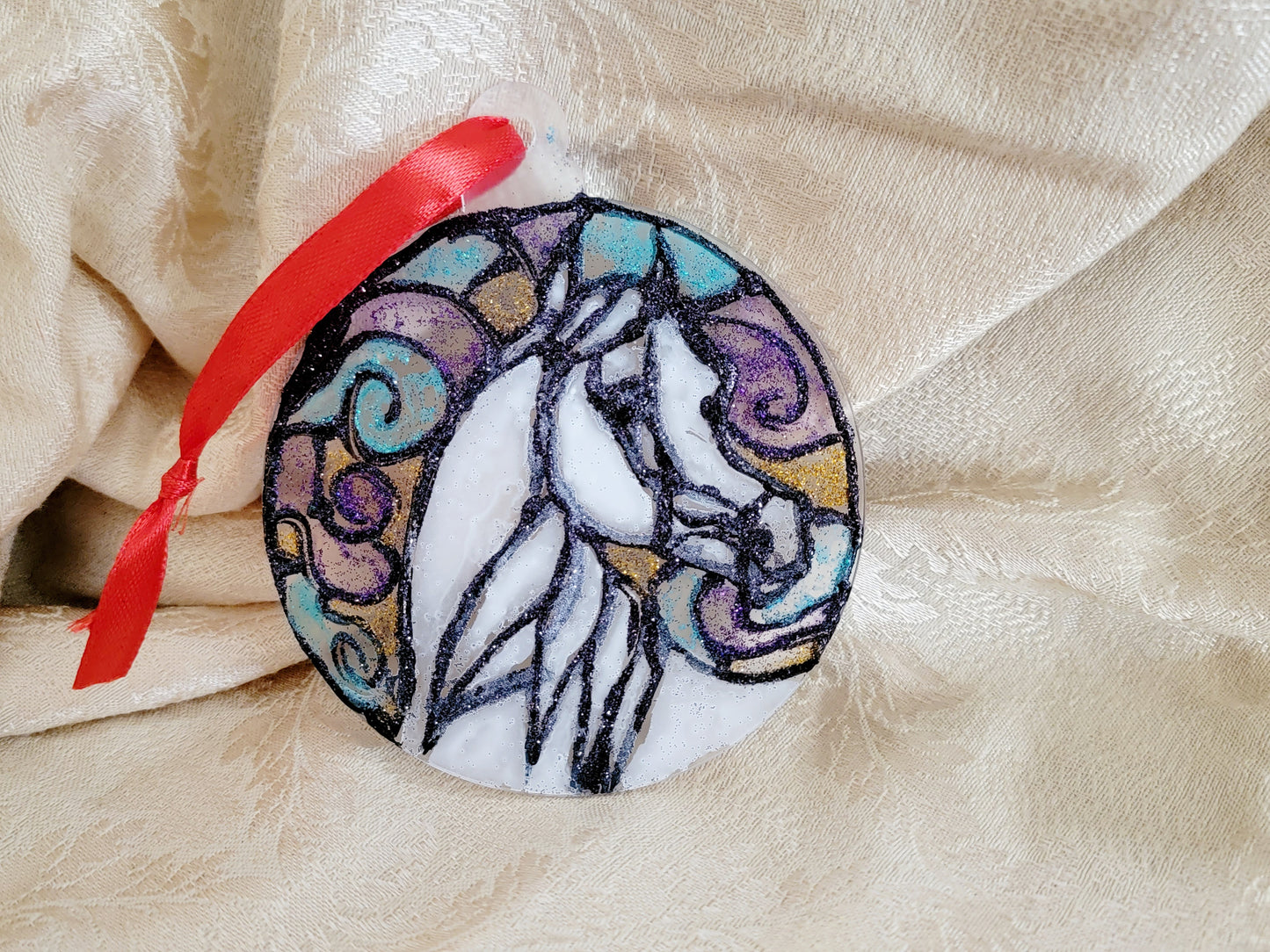 Hand painted Arabian Horse ornaments
