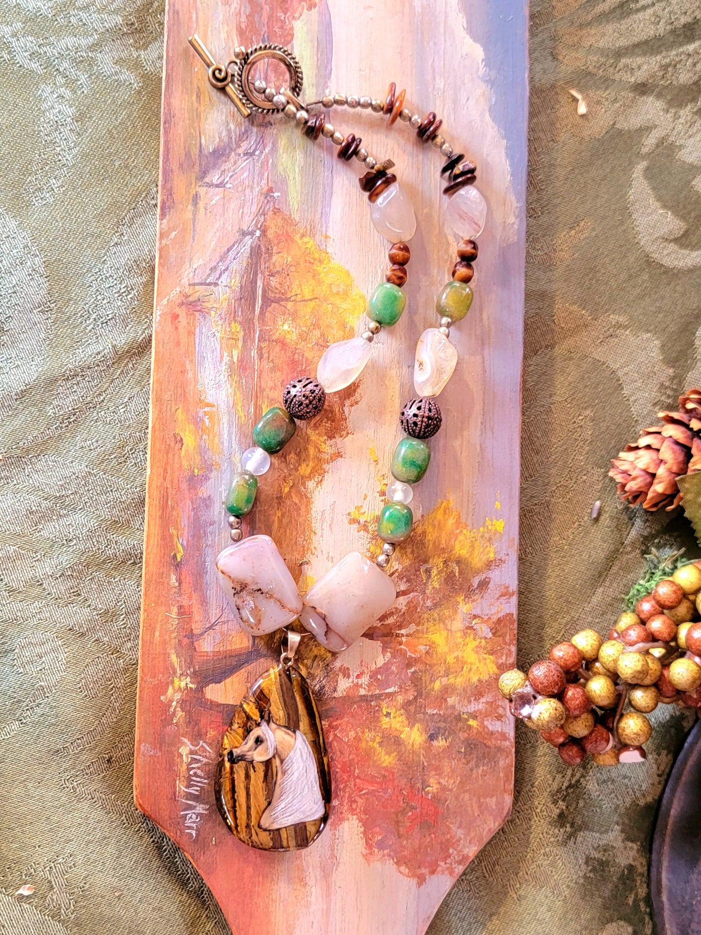 Palomino Arabian Tigers Eye necklace