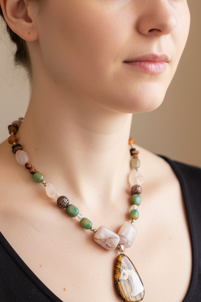 Palomino Arabian Tigers Eye necklace
