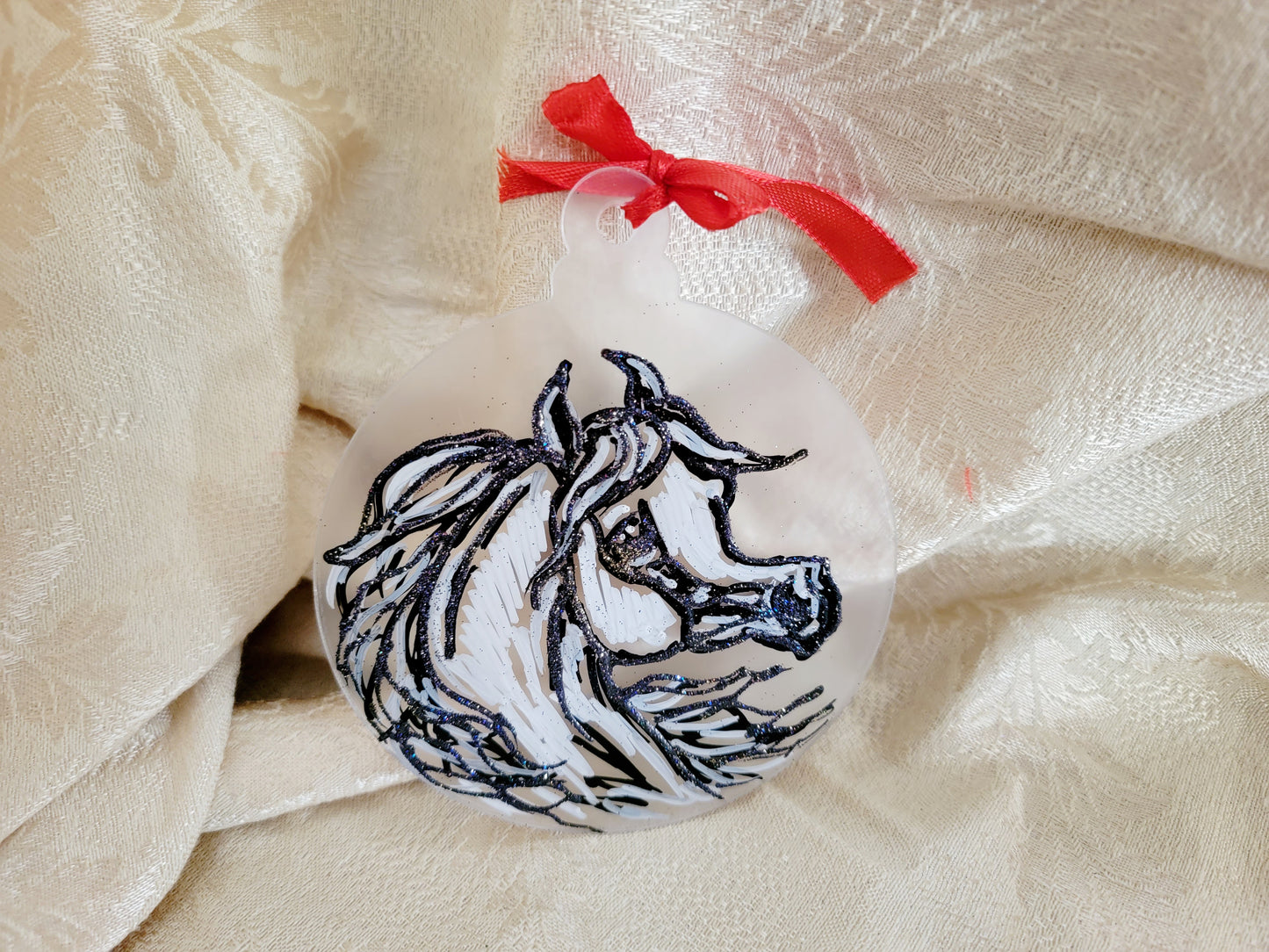 Hand painted Arabian Horse ornaments