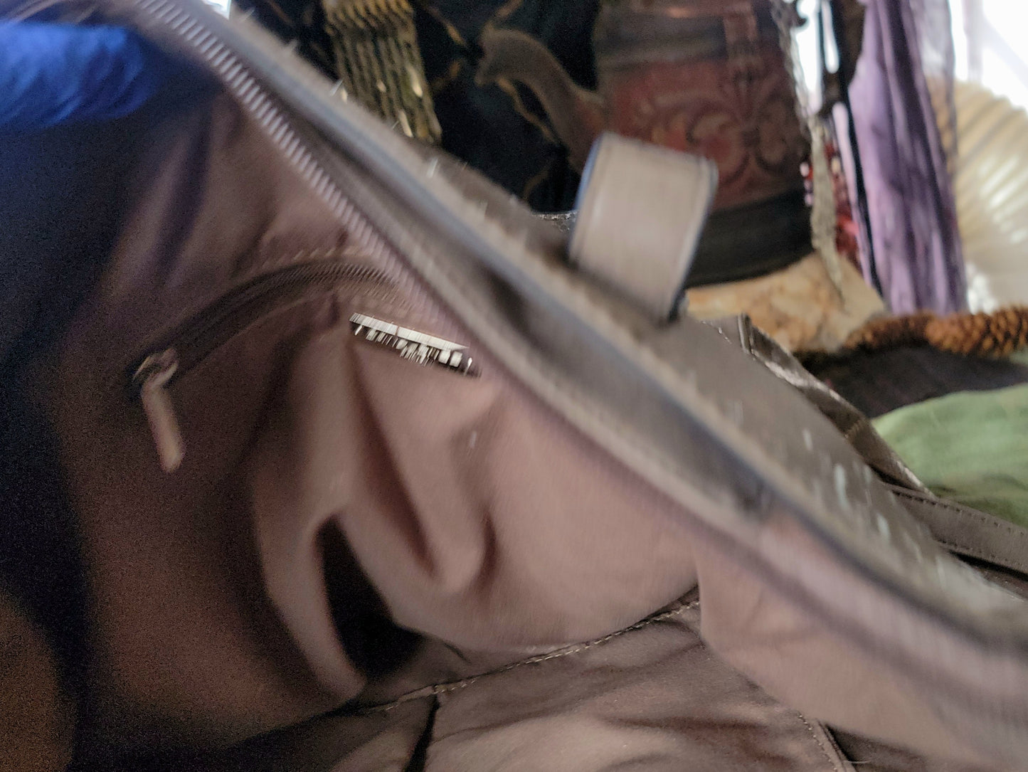 Arabian Horse psuede leather bag fuax snake skin