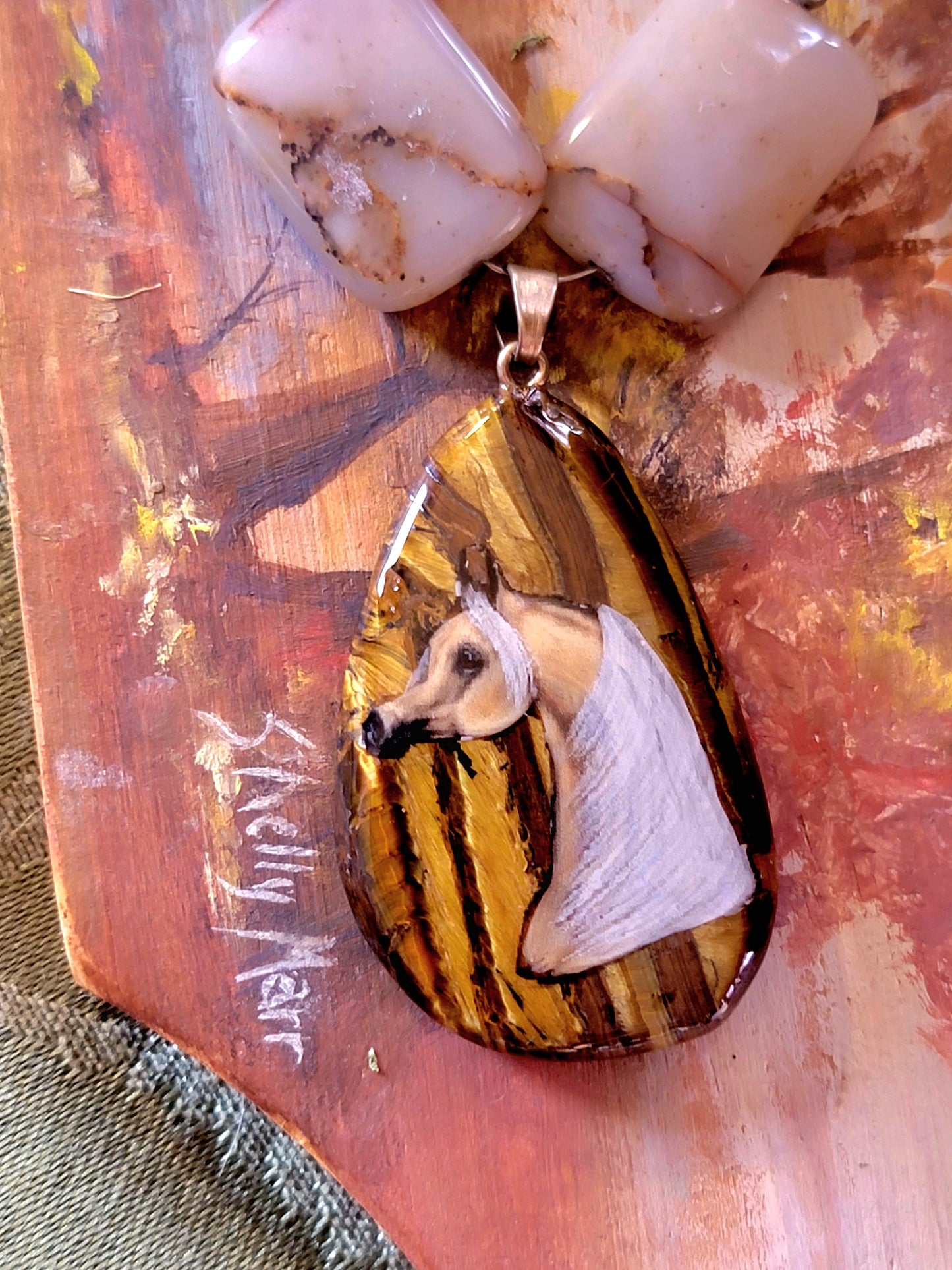 Palomino Arabian Tigers Eye necklace