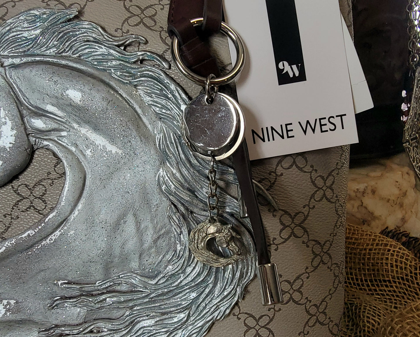 Beautiful Nine West Arabian Horse handbag