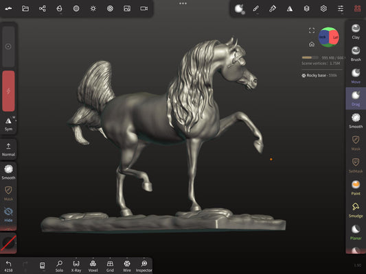 TARIQ Arabian Stallion Model Horse STL