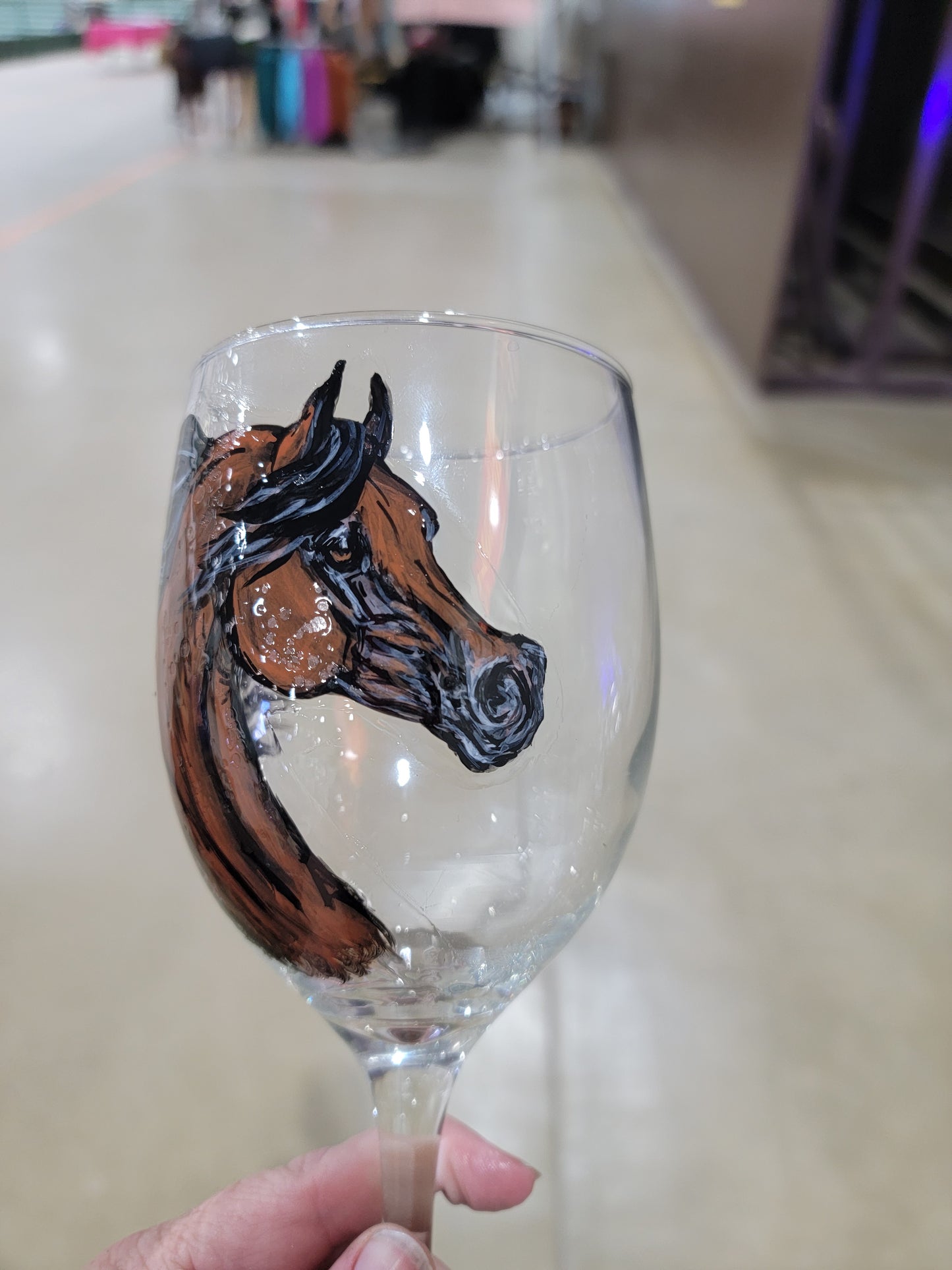 Custom Hand Painted Wine Glasses