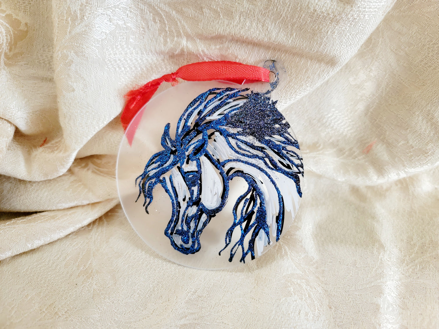 Hand painted Arabian Horse ornaments