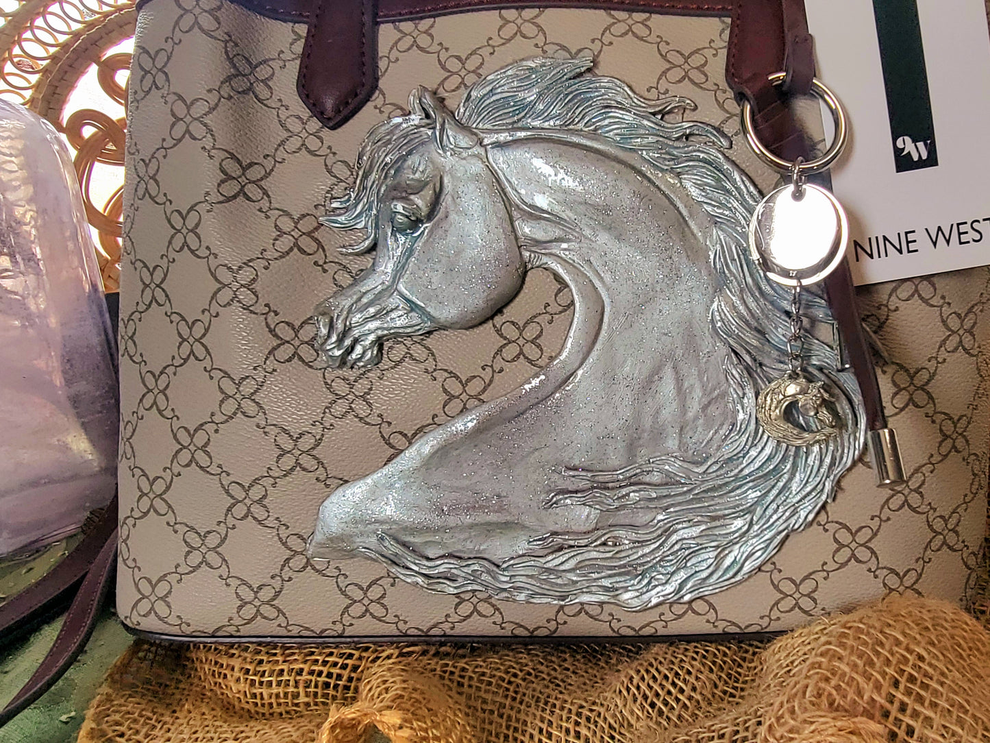 Beautiful Nine West Arabian Horse handbag