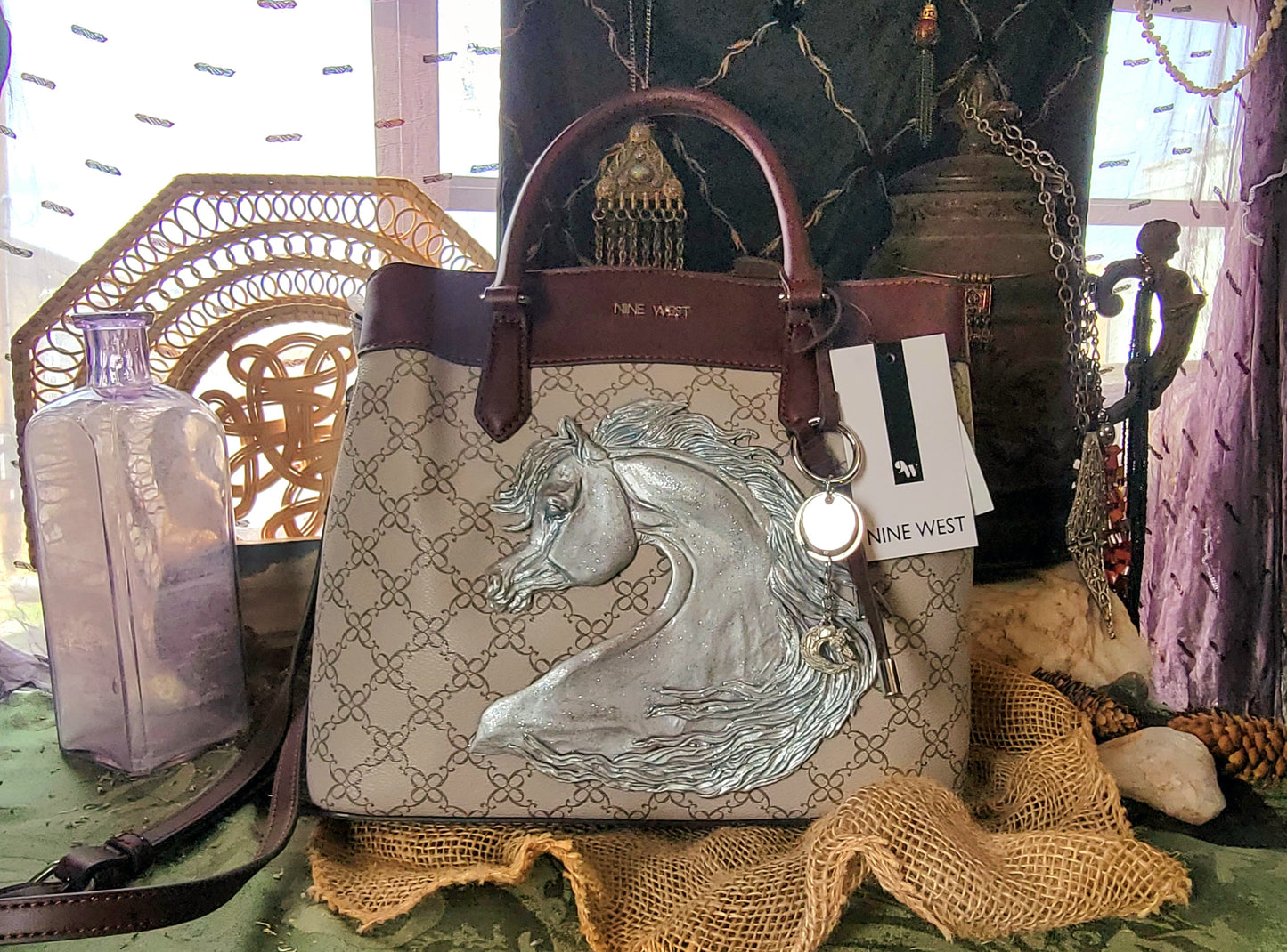 Beautiful Nine West Arabian Horse handbag