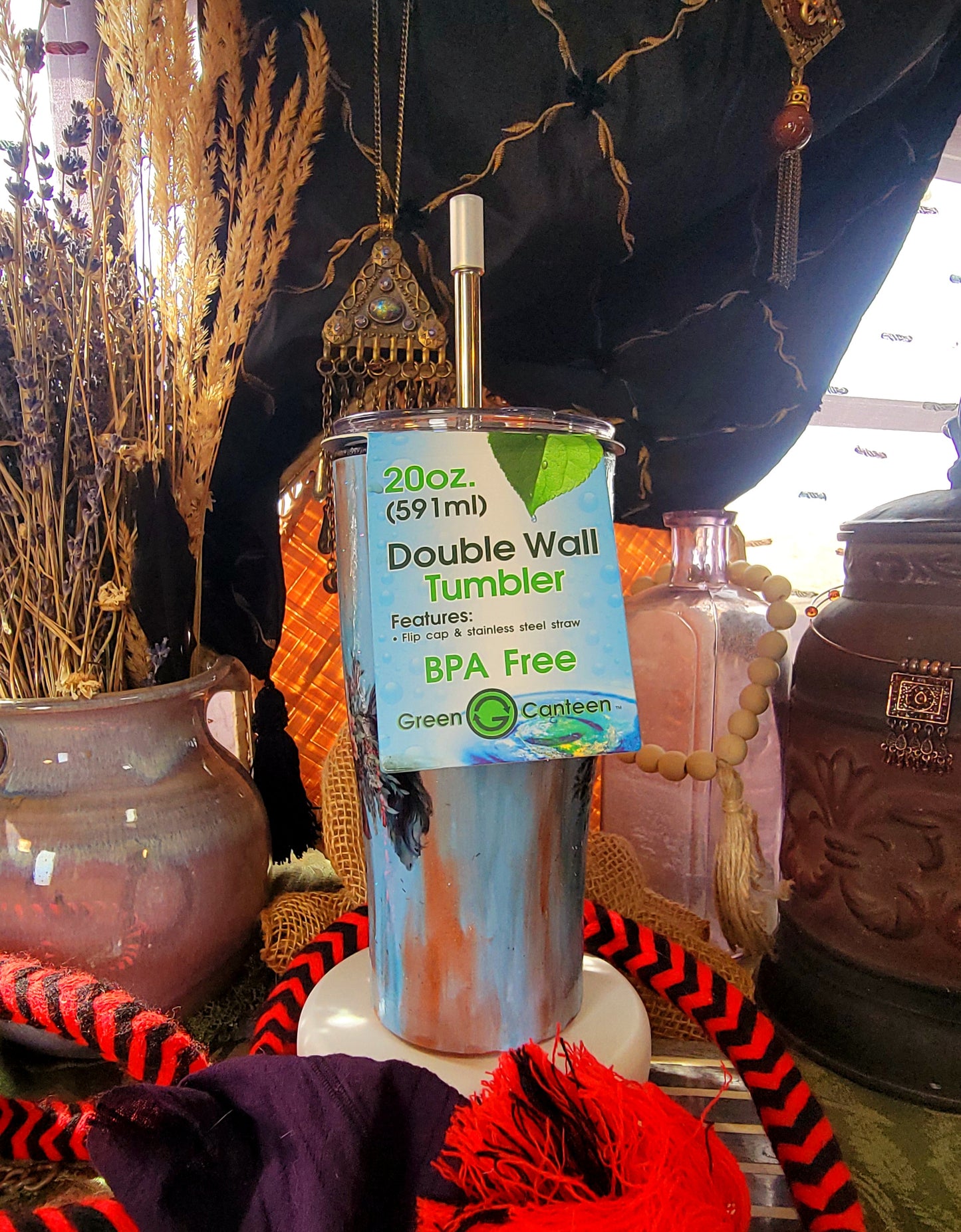 Black Arabian Horse custom 20 Oz Tumbler