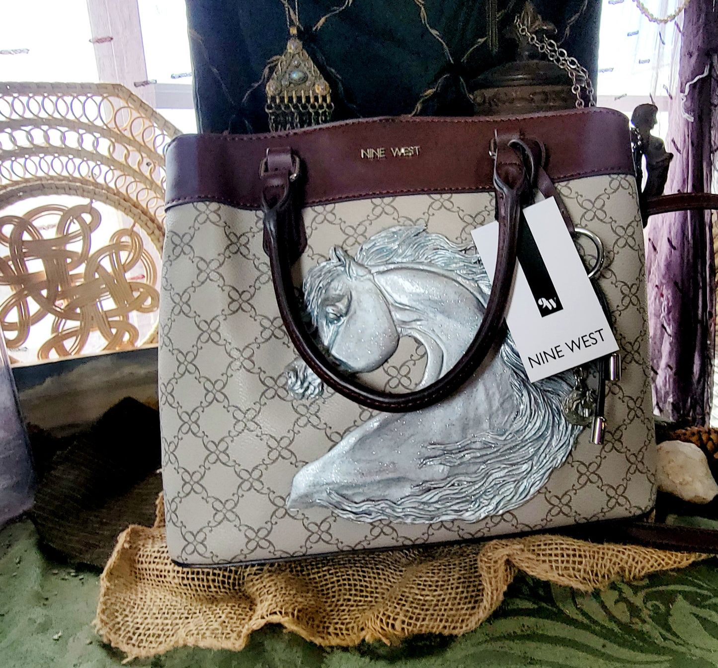 Beautiful Nine West Arabian Horse handbag