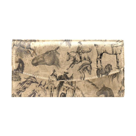 Vintage horse wallet Women's Flap Wallet(Model1707)